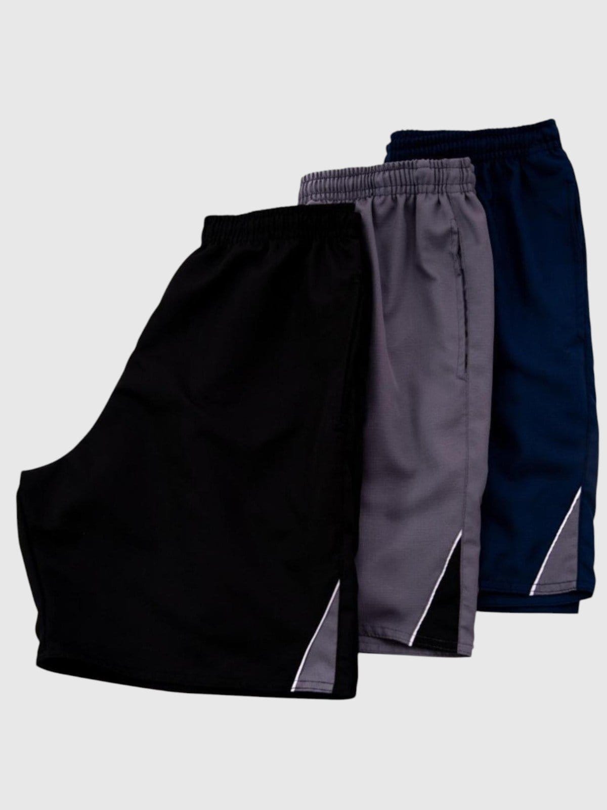 Kit 3 Bermuda D Bell Outlet Fashion Tactel Lisa Masculina