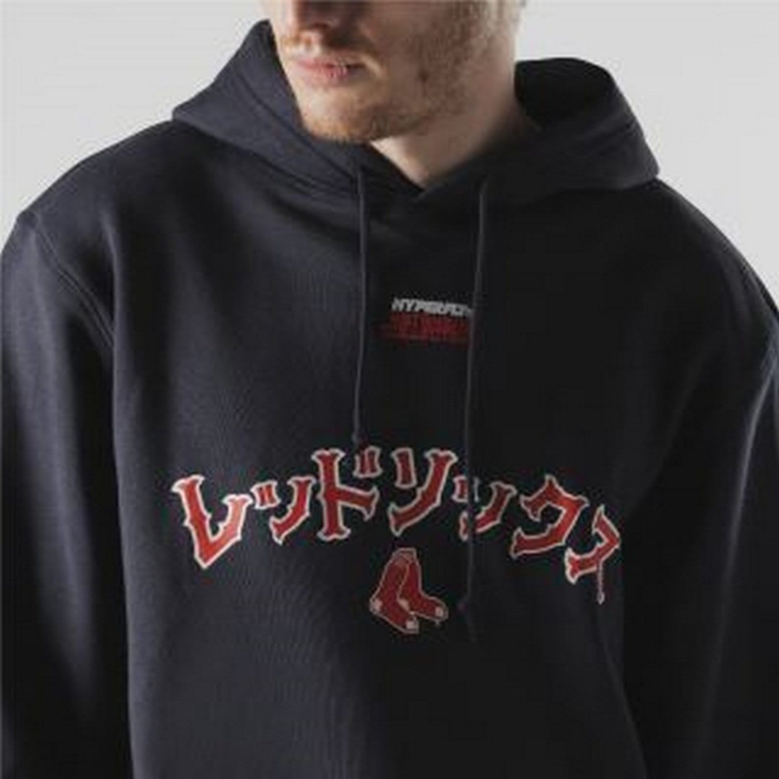 Vista 2 Moletom New Era Canguru Fechado Boston Red Sox MLB Hyperfly Marinho new era azul marinho red