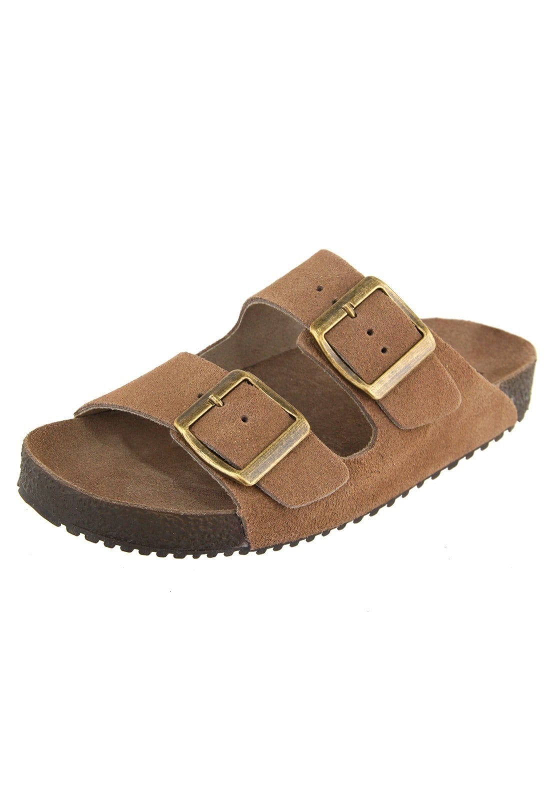 Infantil - Papete Sandália em Couro Acolchoada Maria Paula Areia