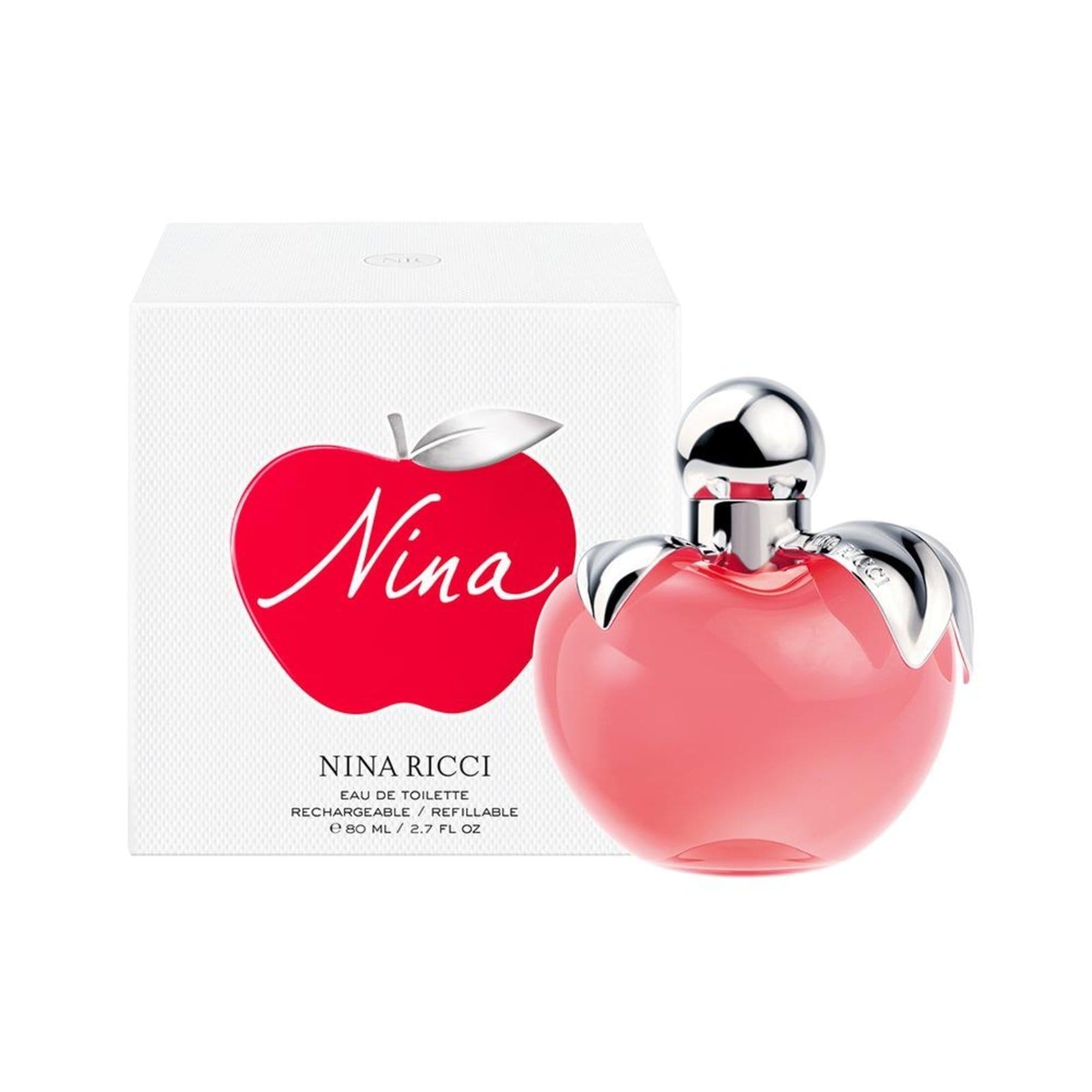 Vista 2 Nina Ricci Nina Eau de Toilette Recarregável Perfume Feminino 80ml Nina Ricci incolor