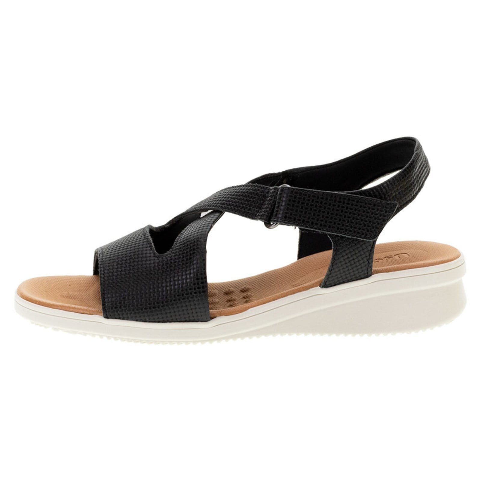 Vista 2 Sandália Feminina Salto Baixo Usaflex - Ae2026 0942026 Usaflex preto