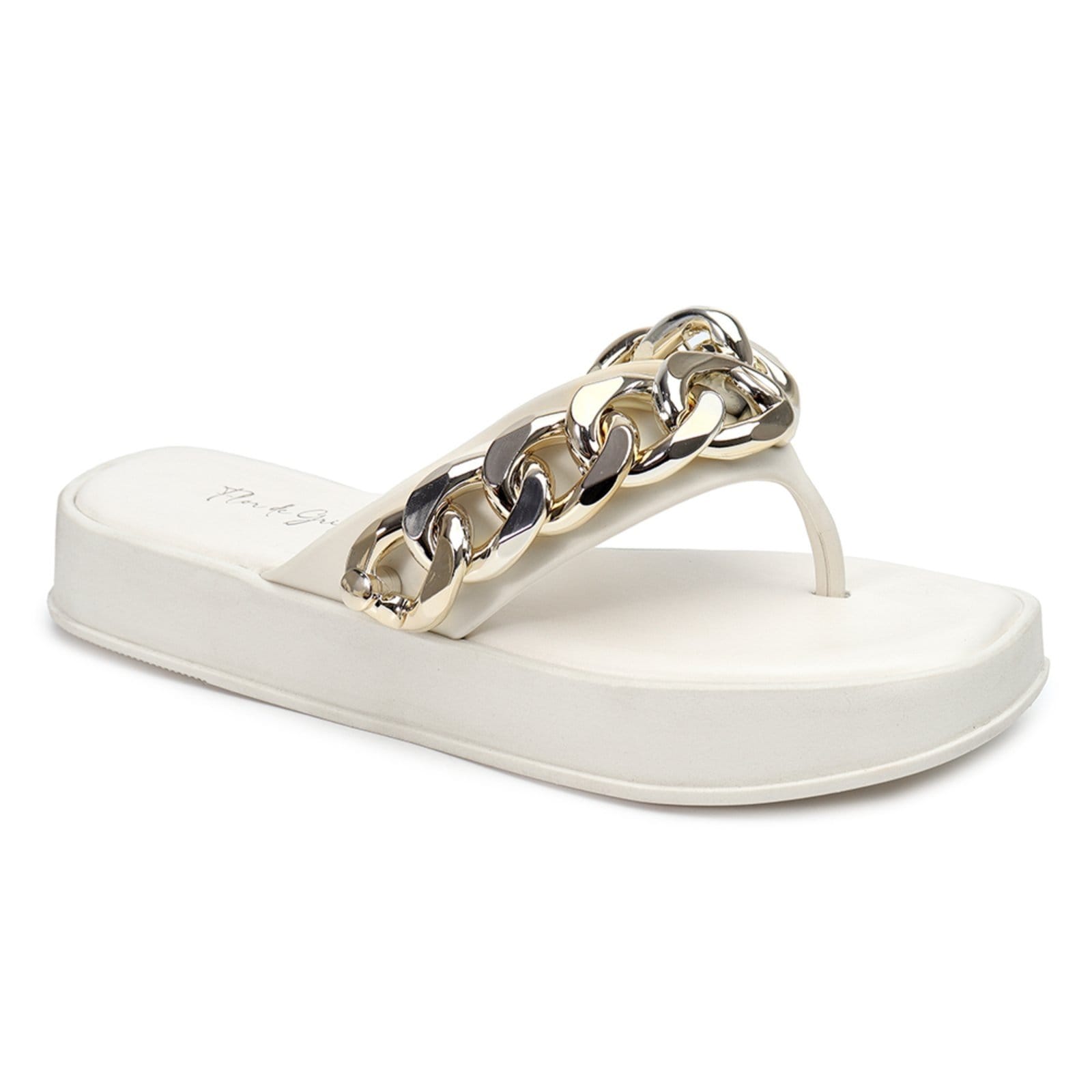 Tamanco Flor de Griffe Corrente Off White