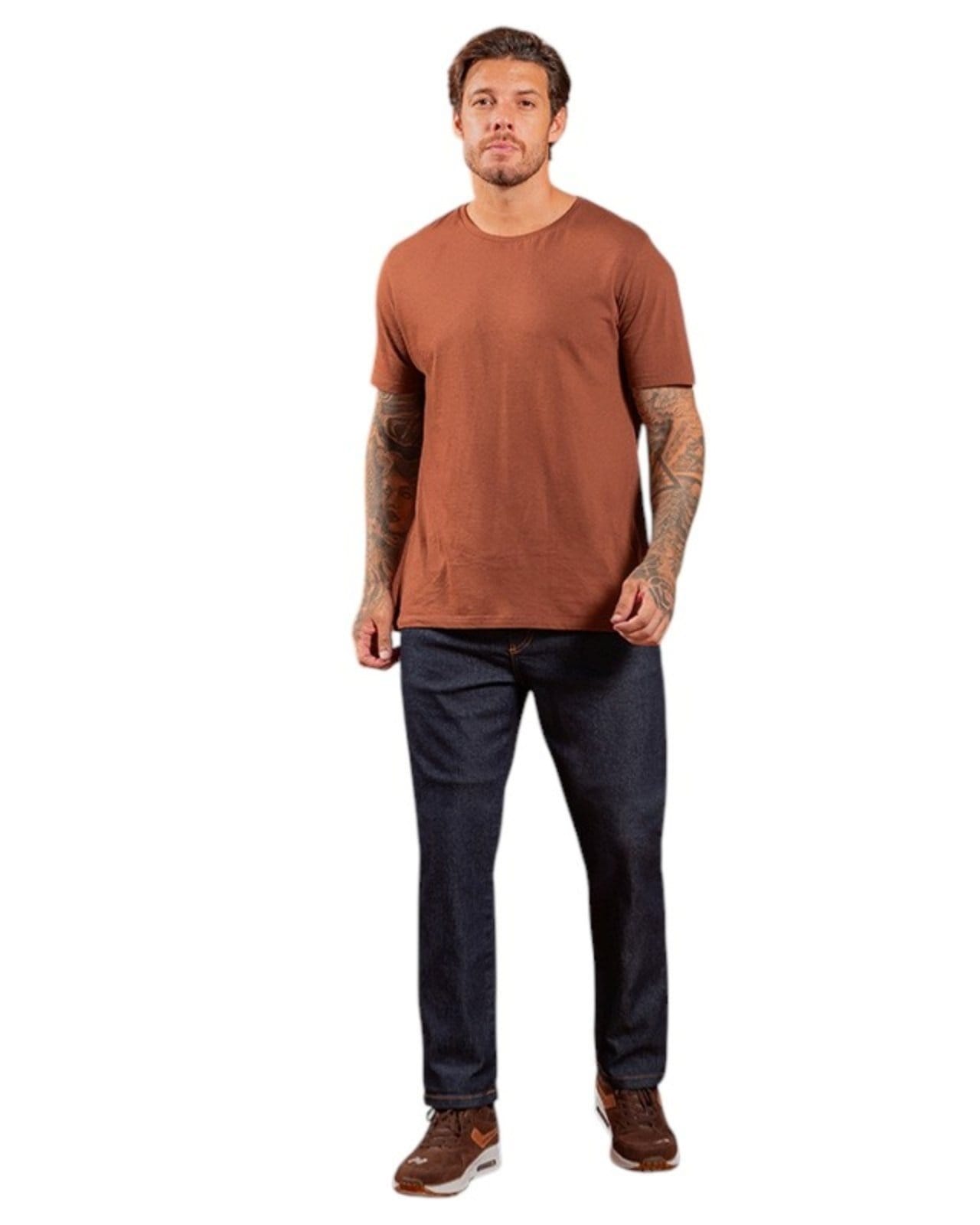 Vista principal Calça Reta Tradicional Masculina - Black Jeans - Denim Escuro Black Jeans azul black