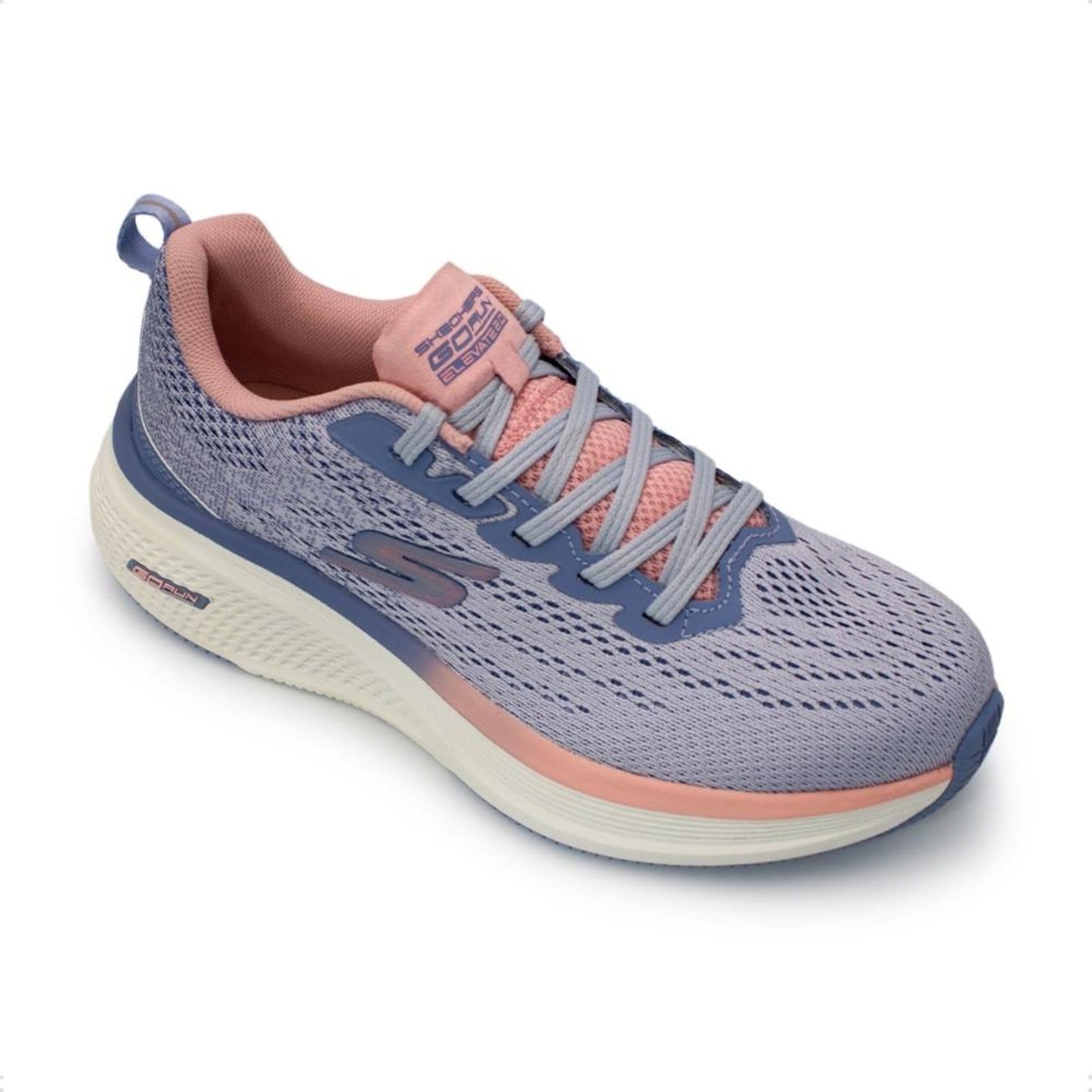 Vista 2 Tênis Skechers Feminino Go Run Elevate 2.0 129000 Corrida Skechers roxo