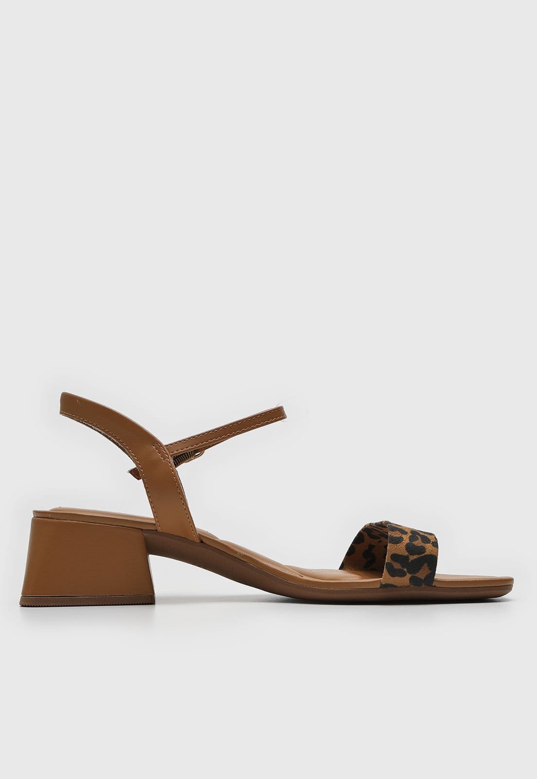 Vista 2 Sandália cê Animal print BEBECÊ caramelo