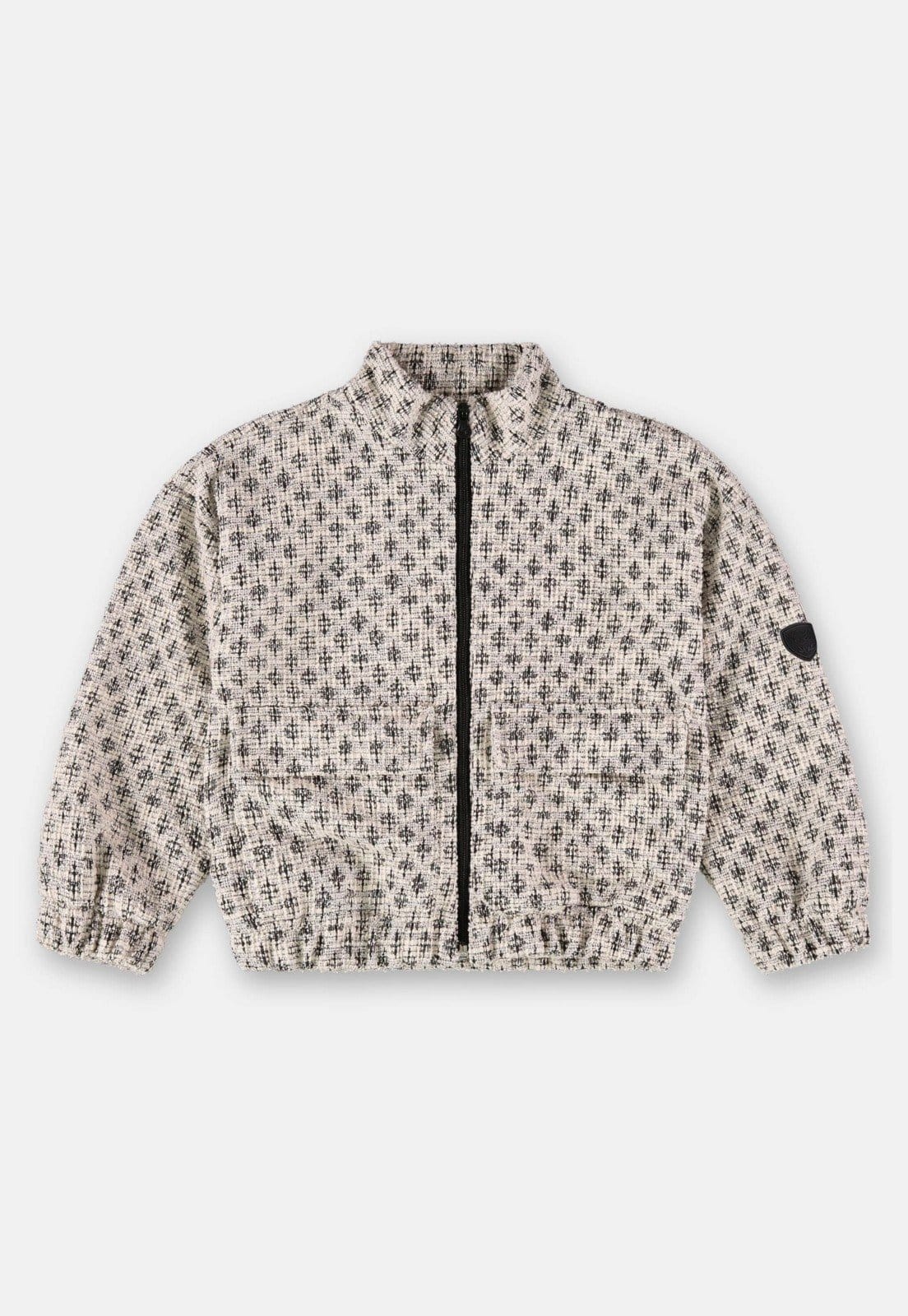 Vista 2 Infantil - Jaqueta Feminino em Malha Tweed Up Baby Up Baby preto