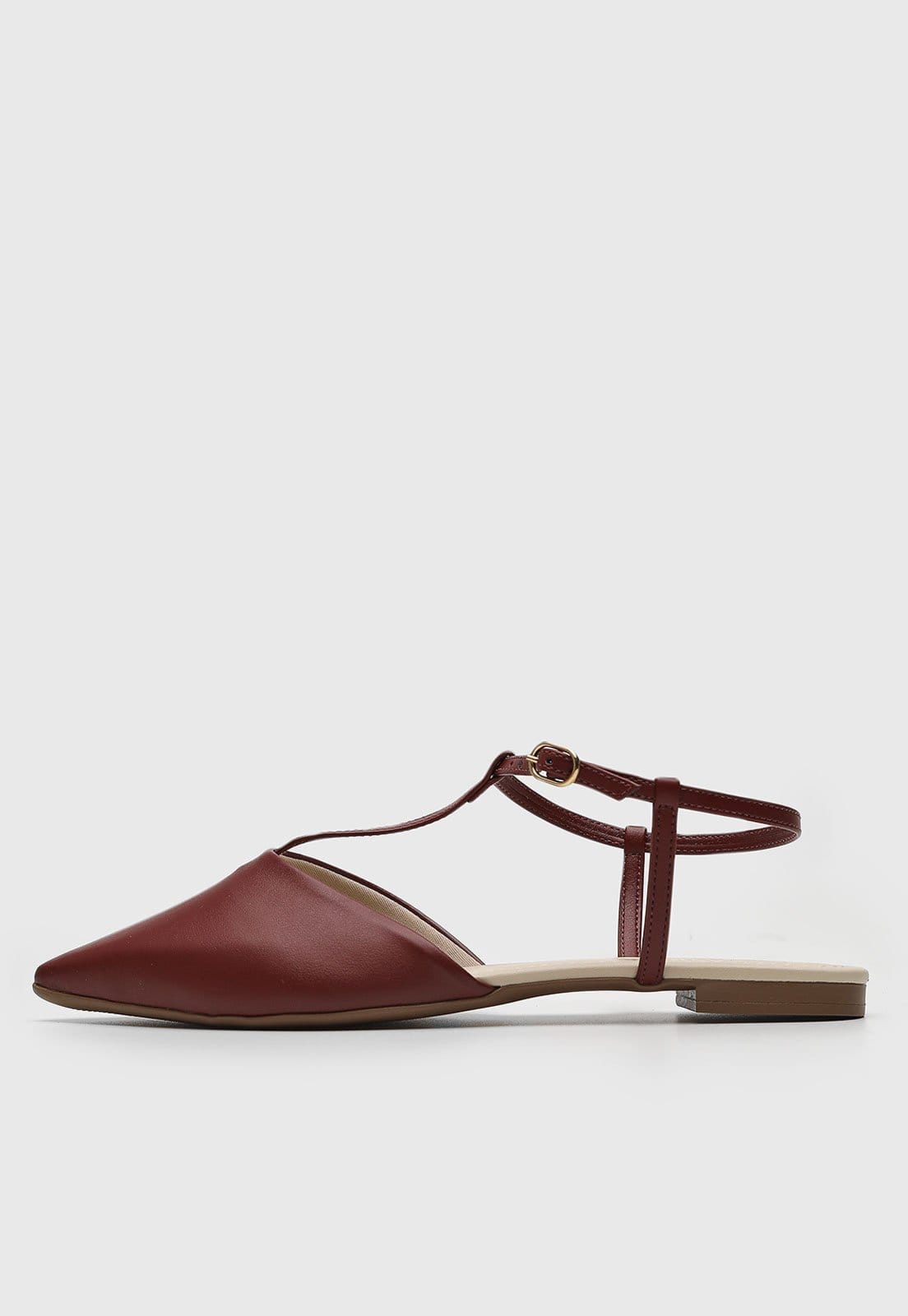 Sapatilha Slingback cê Lisa Bordô