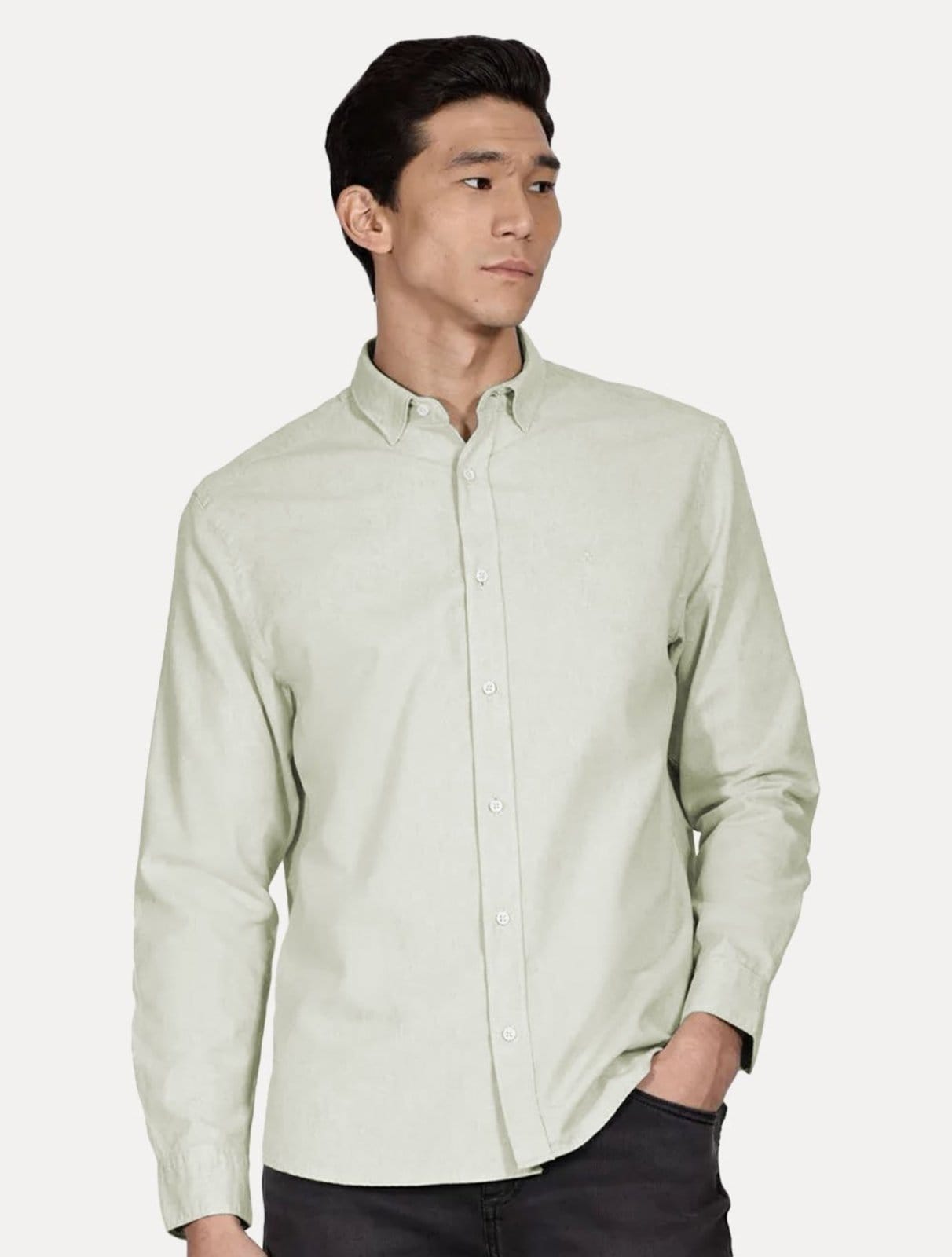 Camisa Aramis Masculina Slim Algodão Willis Claro