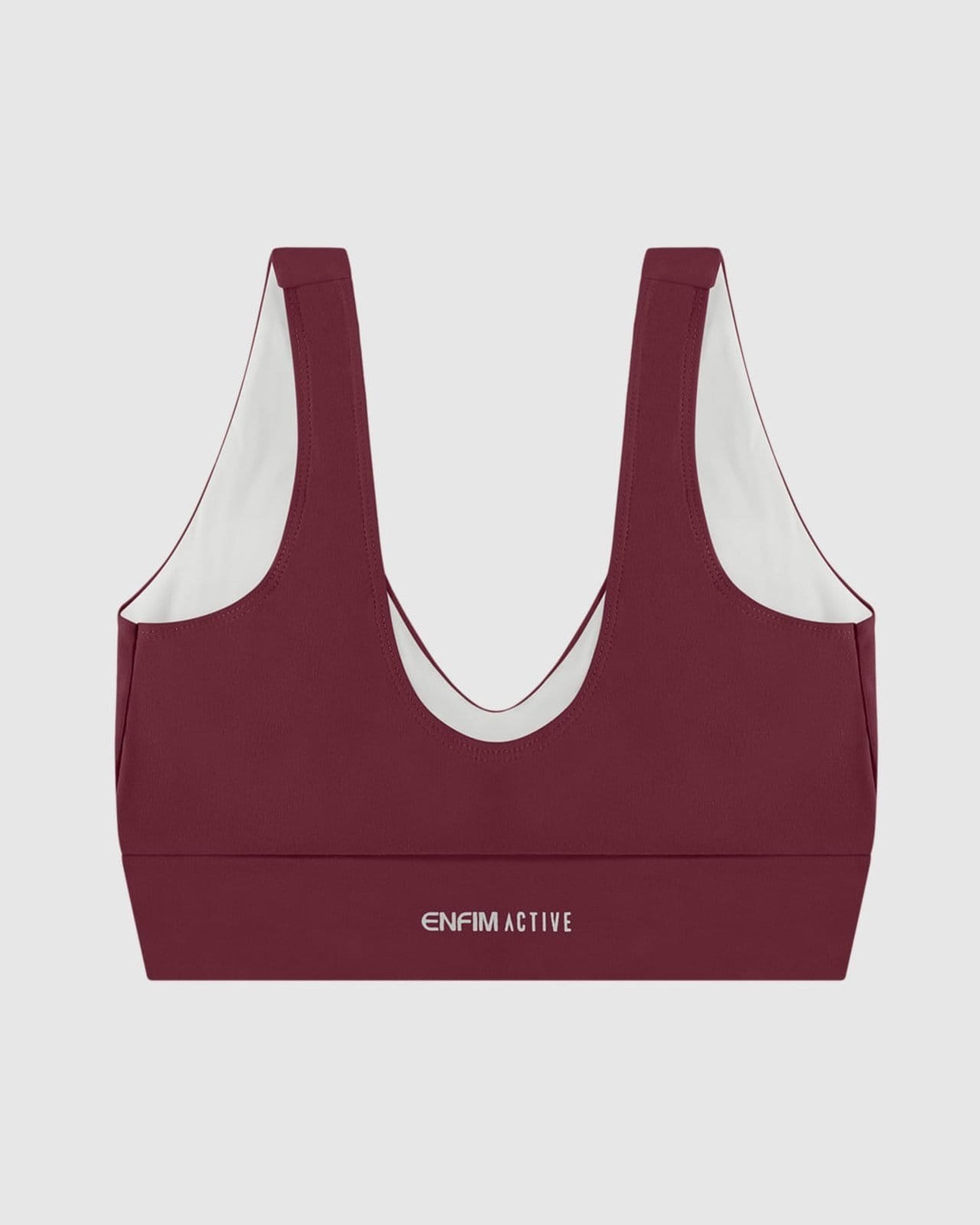 Vista 2 Top Regata Feminino Decote Franzido Em Malha Com Proteção UV50+ Enfim vermelho