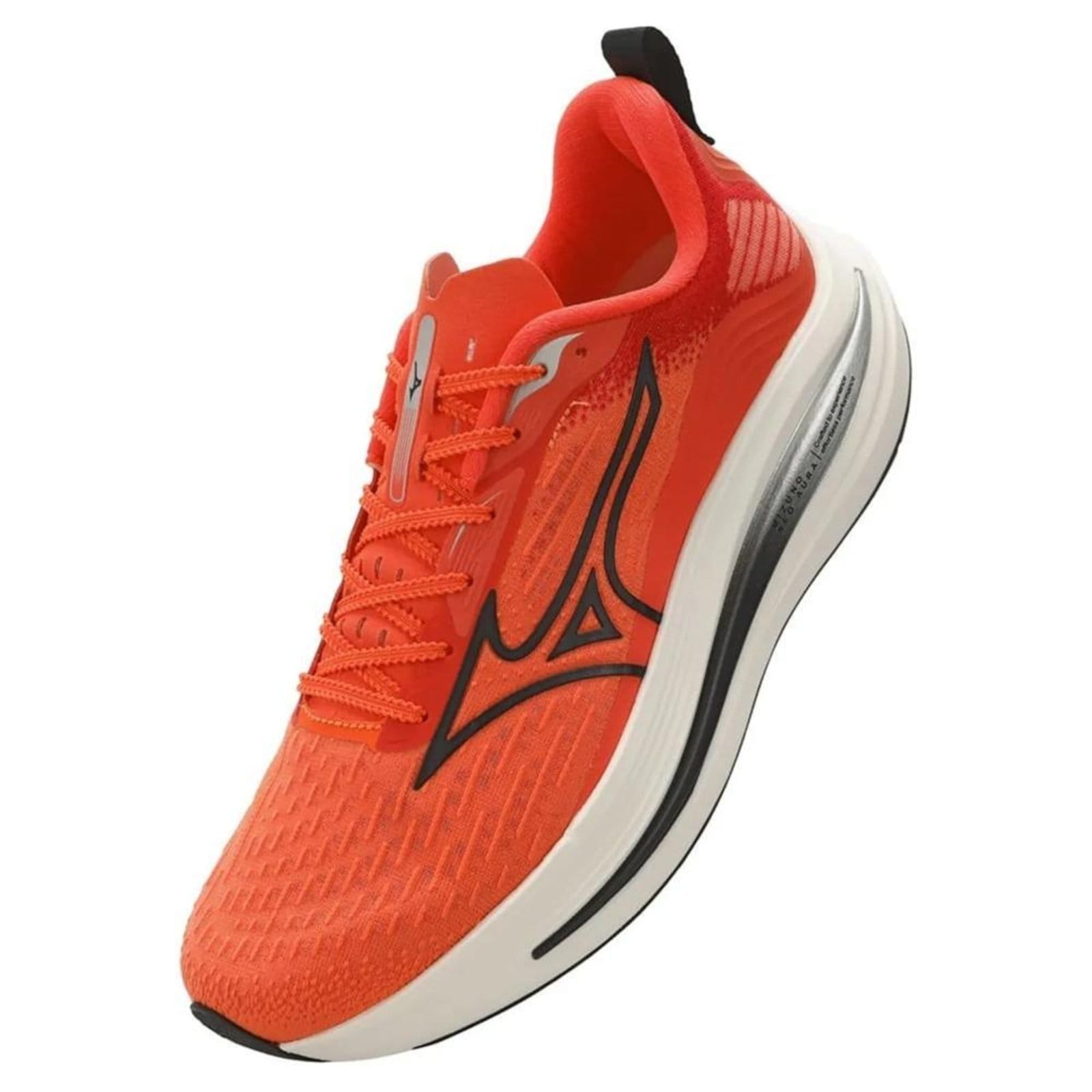 Vista 2 Tênis Masculino Mizuno Neo Aura Corrida Propulsão Mizuno laranja