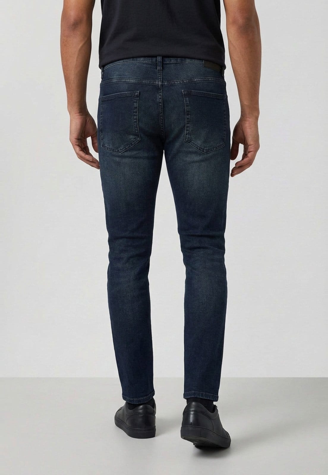 Vista 2 Calça Jeans Masculina Calvin Klein Skinny 5 Pockets Azul-Marinho Calvin Klein Jeans azul marinho