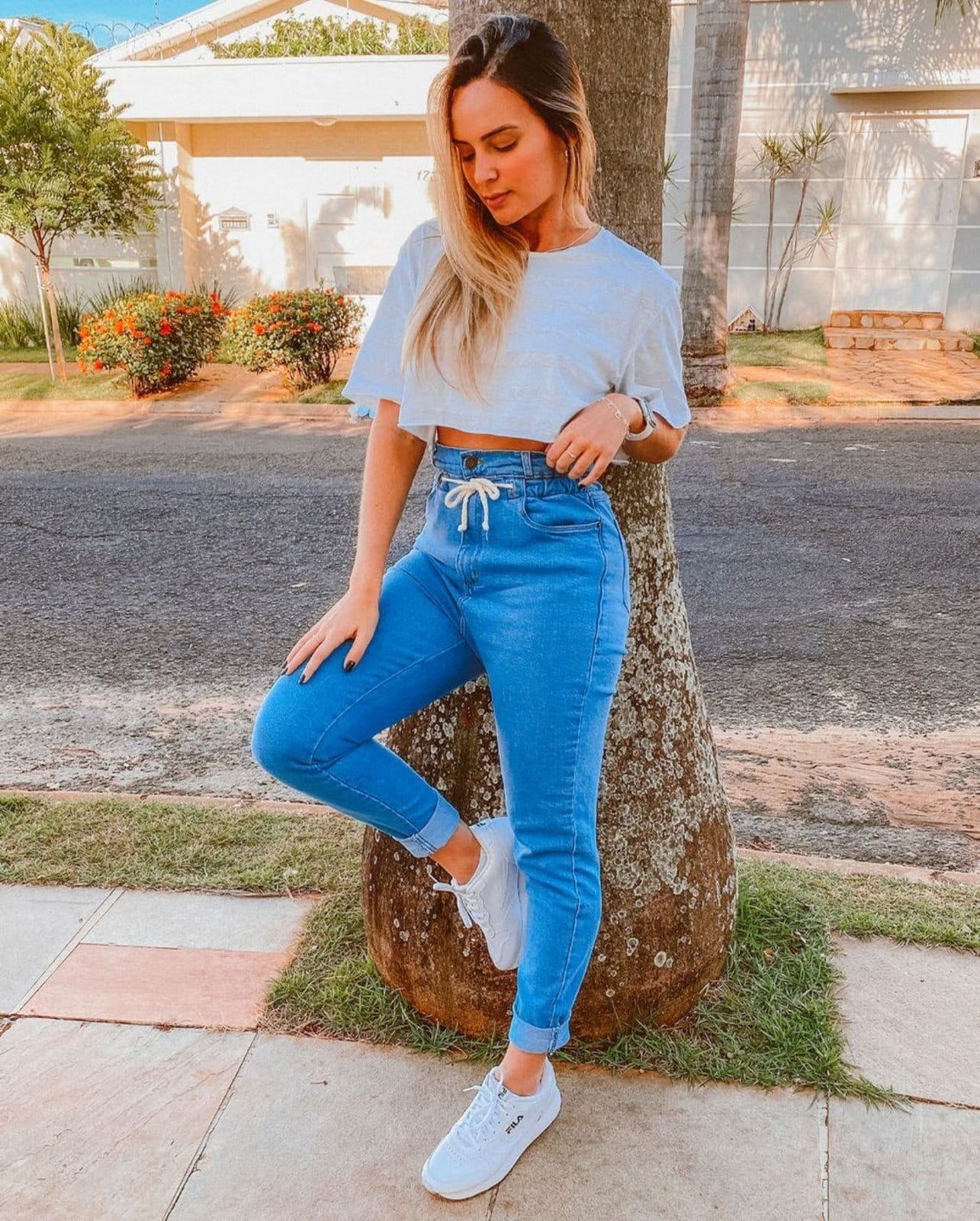 Vista principal Calça Feminina Rope com Elastano 02405 Média Consciência jeans