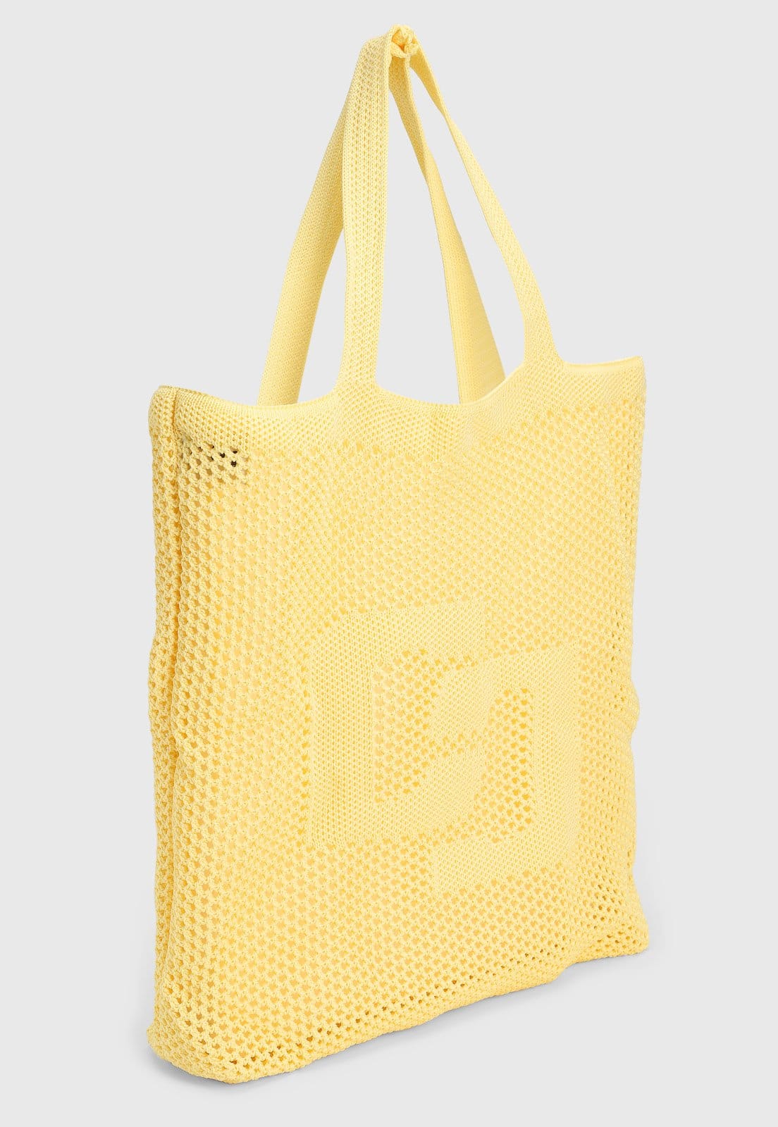 Vista 2 Bolsa Feminina Colcci Grande Trama Amarela Colcci amarelo