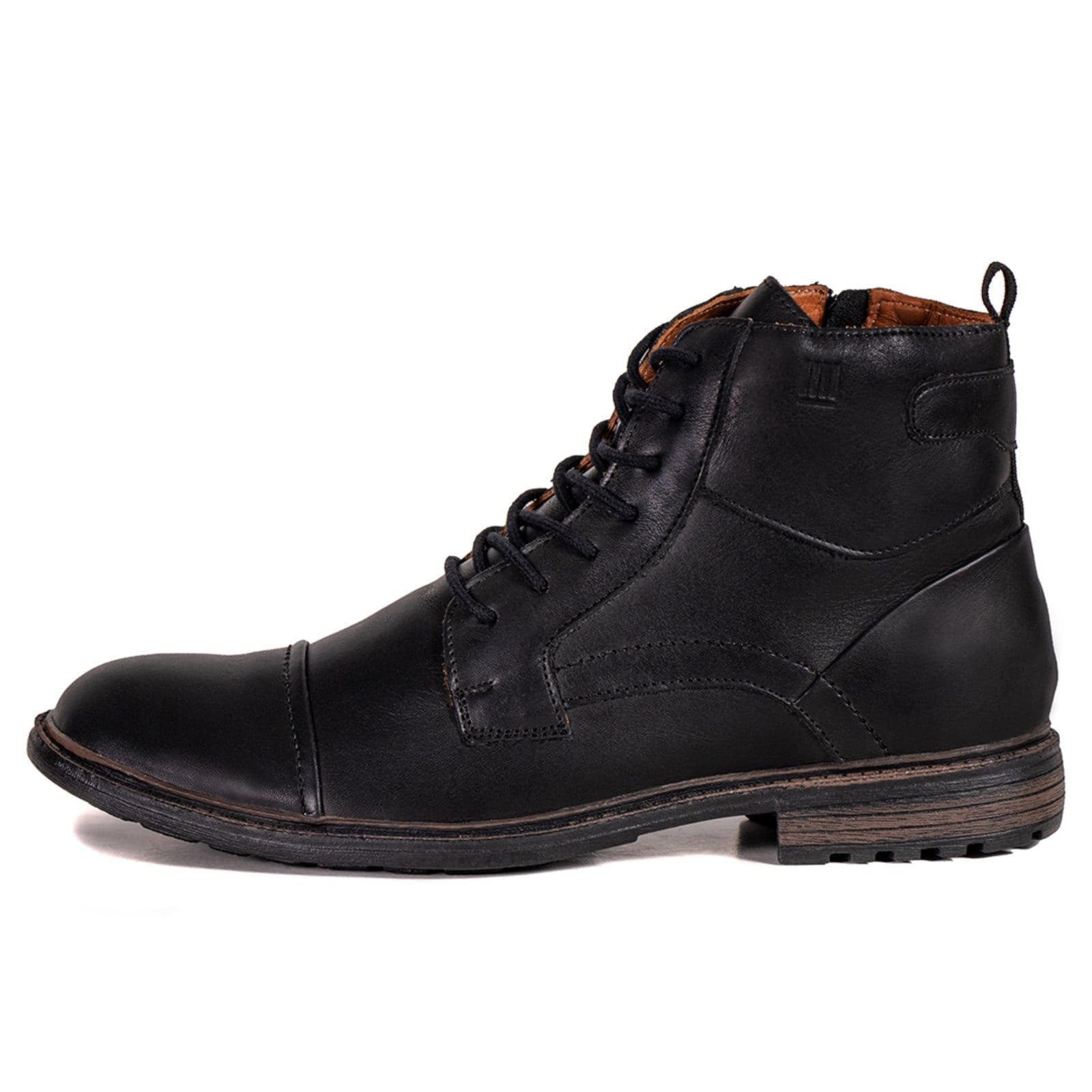 Bota Coturno Masculino Casual Dunamis Forrado em Couro