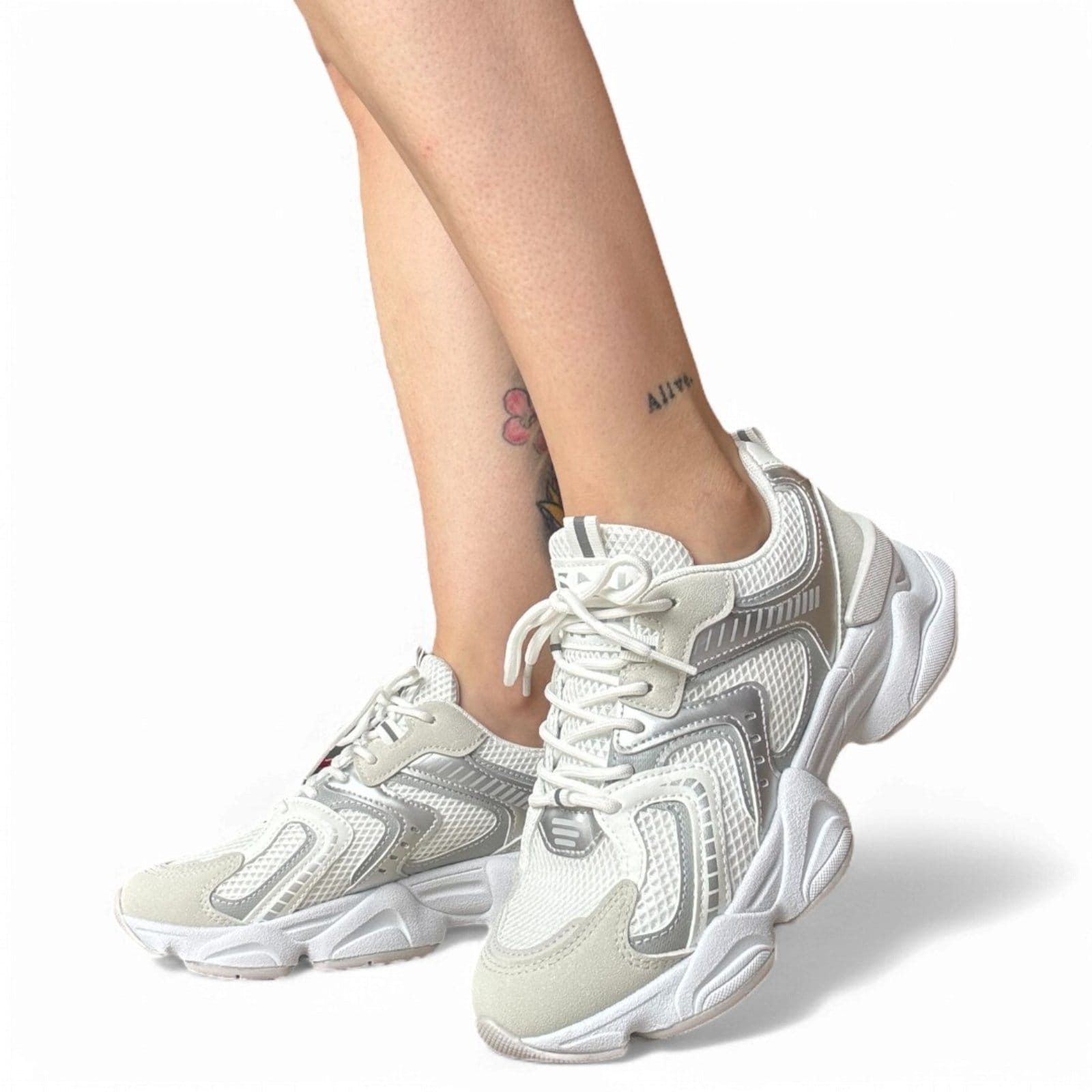 Vista 2 Tênis Feminino Sola Alta Ramarim 2590131-3 RAMARIM cinza