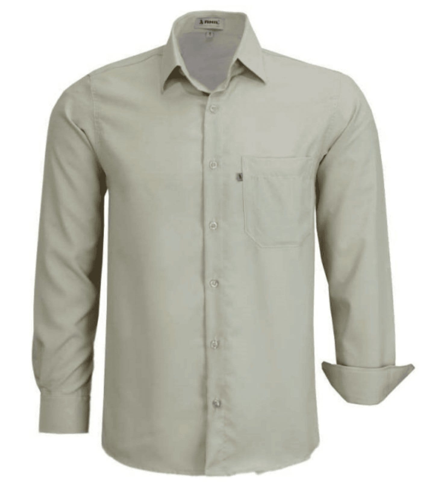 Camisa Social Microleve Amil Poliéster Com Bolso Macia Não amassa Manga Longa