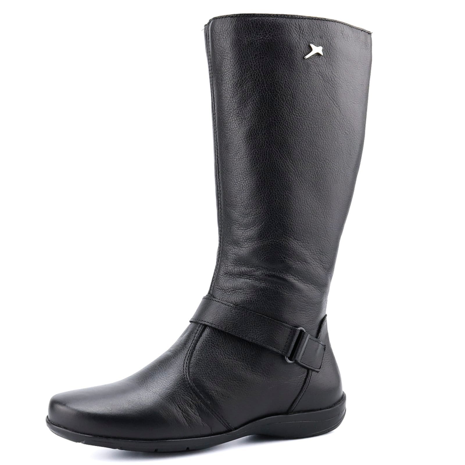 Bota Rasteira Mr. Gutt Couro Cano Longo Liso