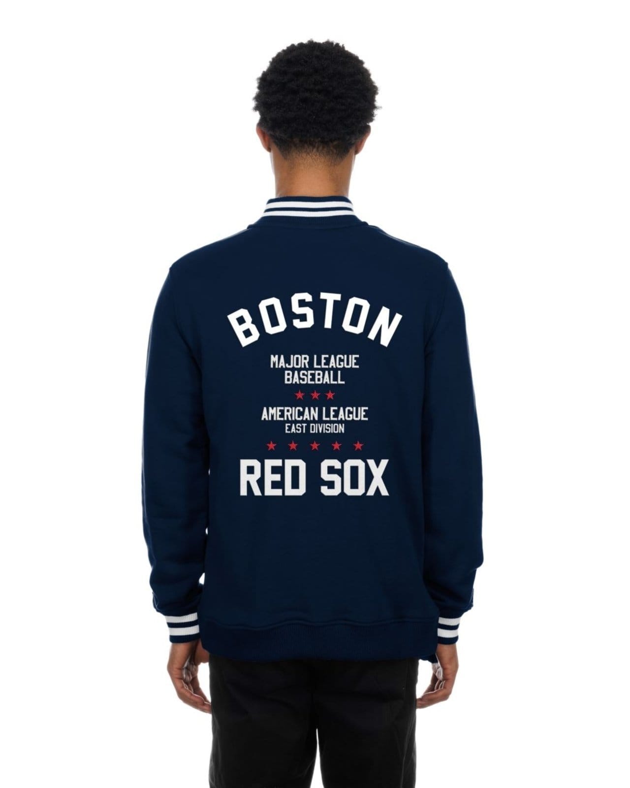 Vista 2 Moletom New Era Quarter Zip Boston Red Sox Marinho new era azul marinho red