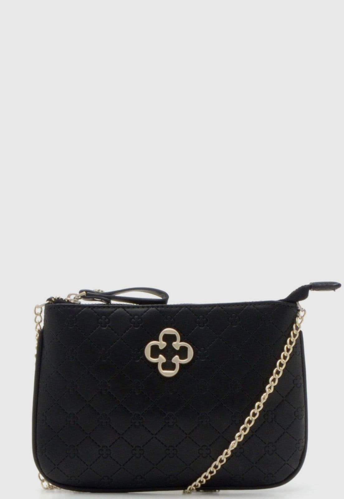 Vista 2 Bolsa Transversal Capodarte Monograma Preta Capodarte preto