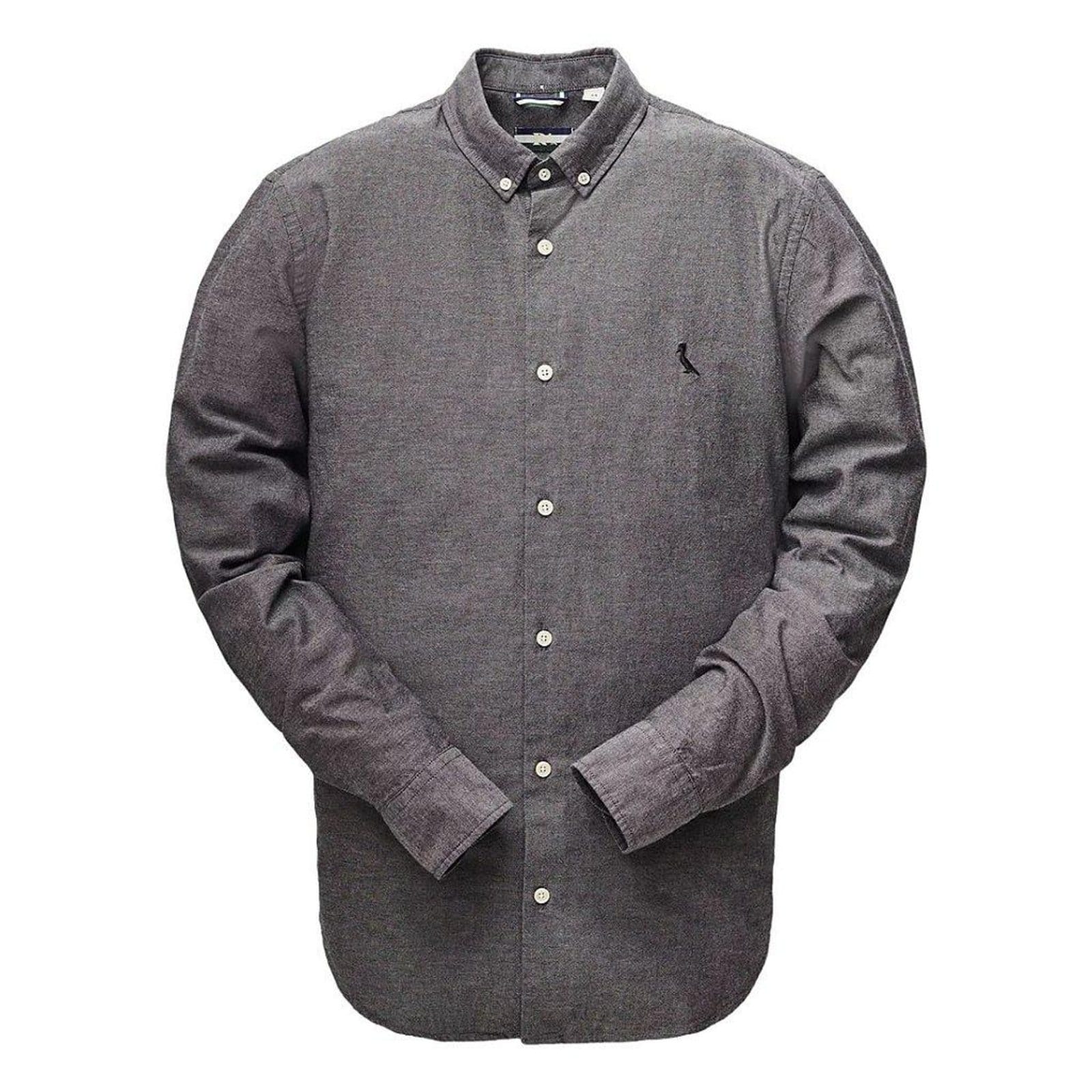 Camisa Social Reserva Oxford Manga Longa Dia dos Pais Cinza