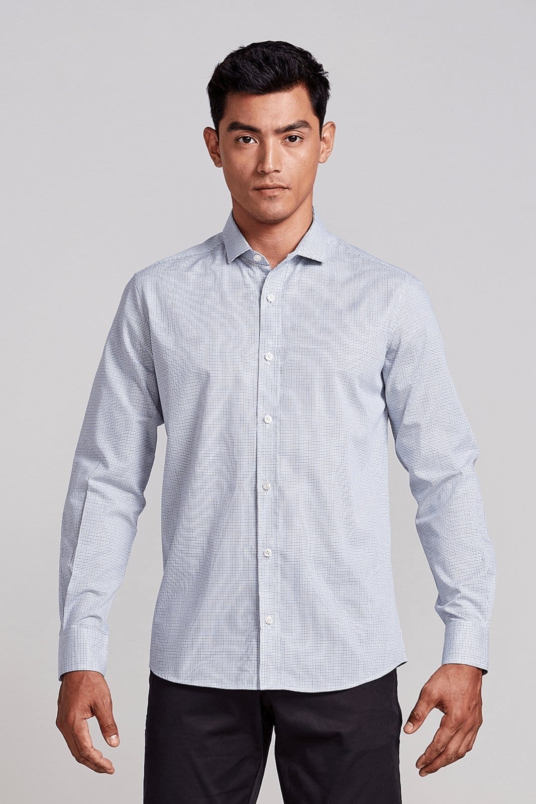 HIGHSTIL Camisa Algodão Egípcio Slim Fit Listrada