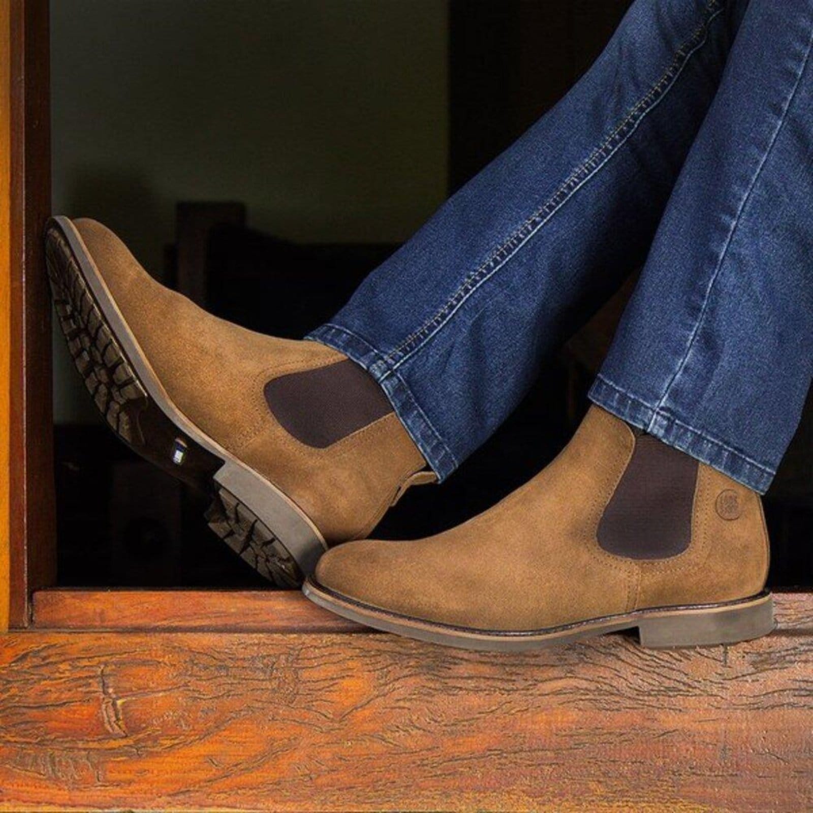 Botina Chelsea Couro Look Stock Casual Sofisticada Exclusivo