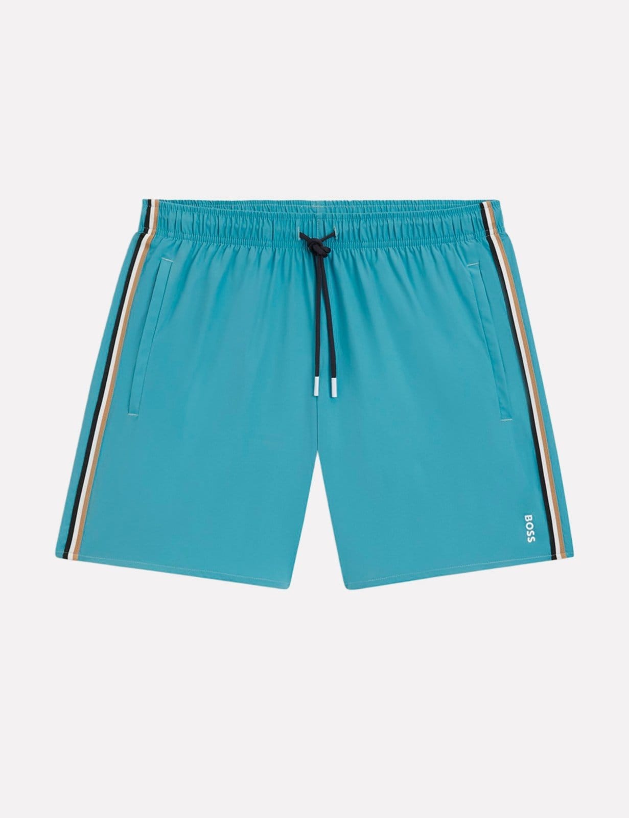 Vista 2 Short Hugo Boss Masculino Regular Beach Iconic Hugo Boss azul