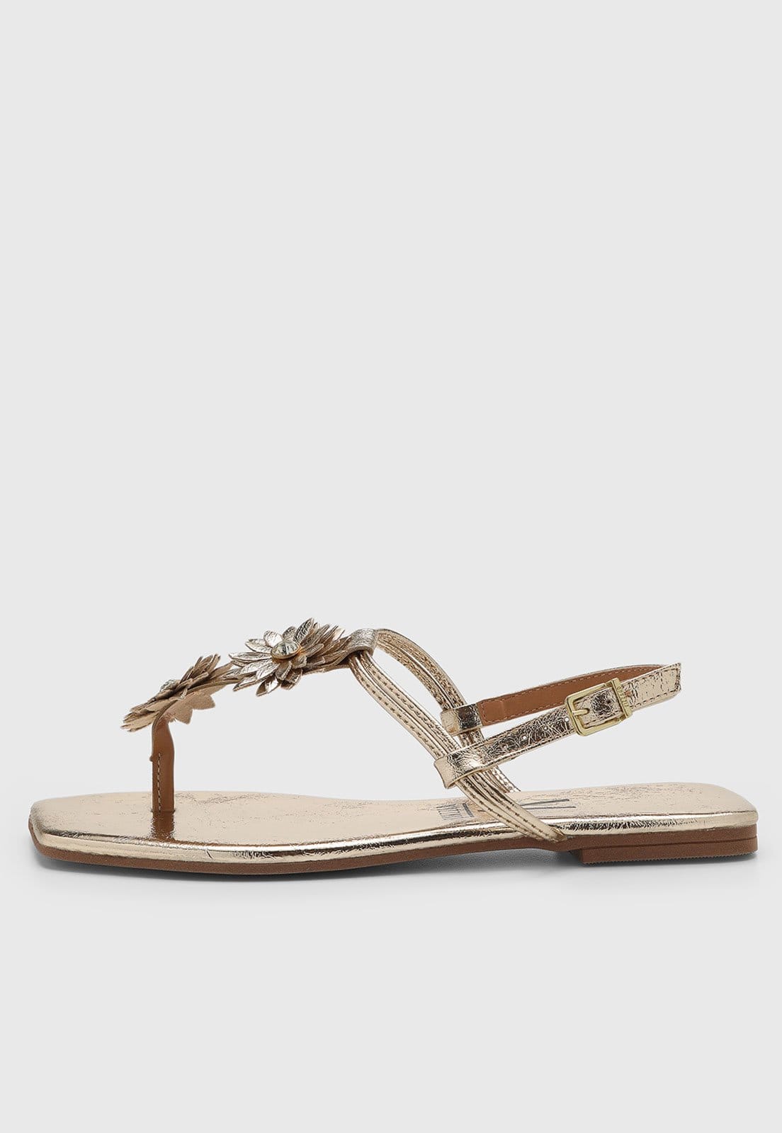 Rasteira Feminina Vizzano Aplicação Floral