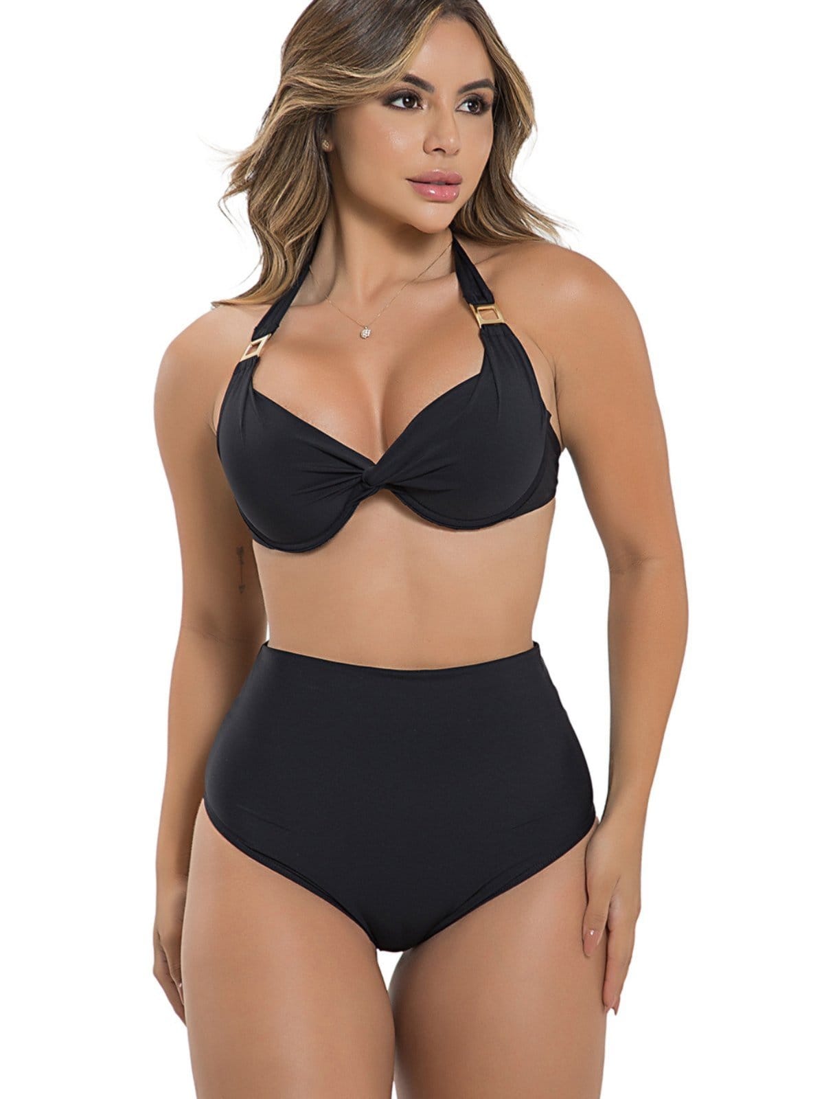 Biquíni Sunquíni Orla da Praia Bojo Meia Taça Calcinha Hot Pant Elegante