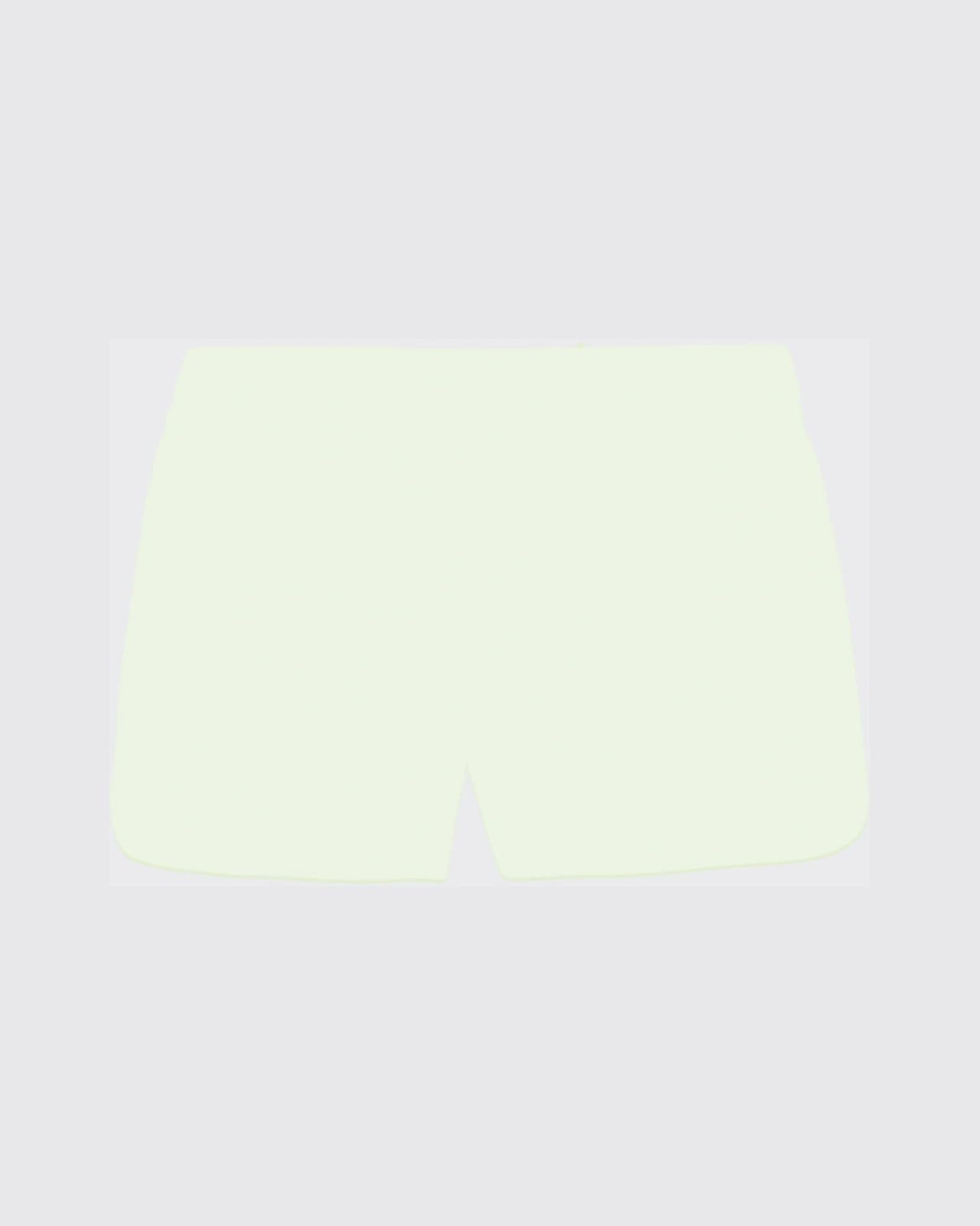 Vista 2 Shorts Feminino Barra Arredondada Em Tafetá - ENFIM Malwee verde