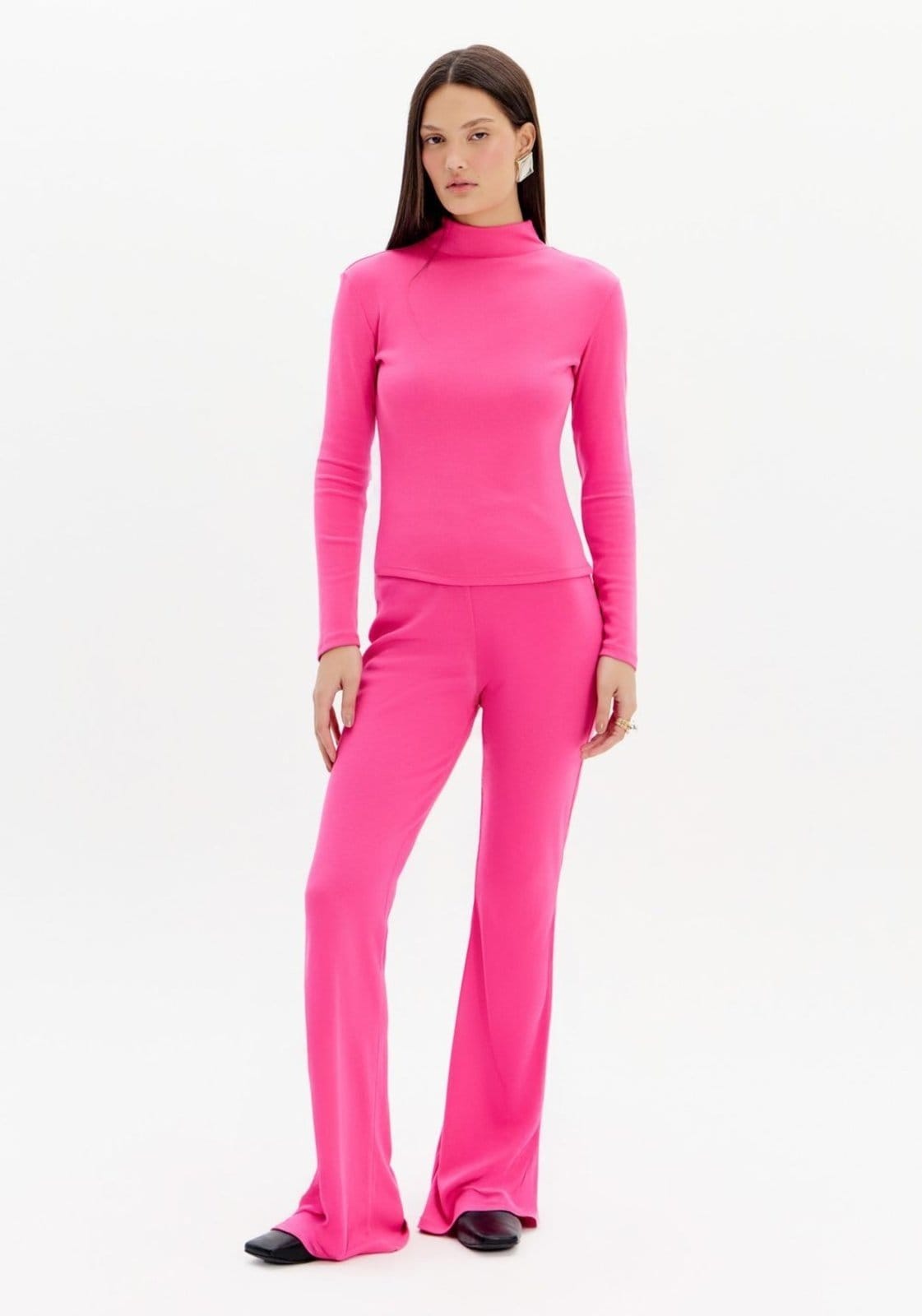 Calça Flare Canelada