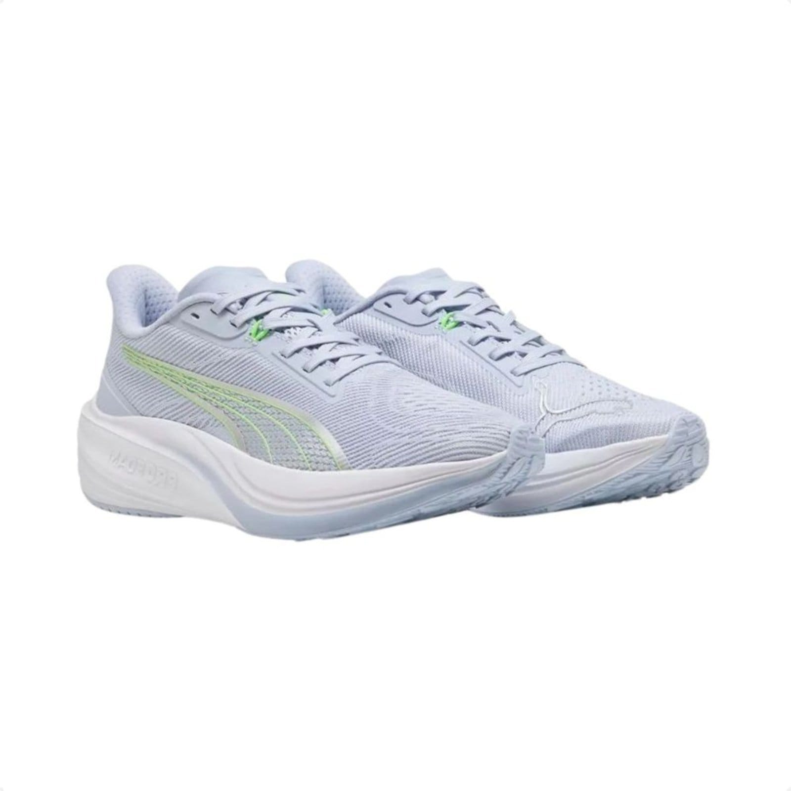 Vista 2 Tênis Running Feminino Puma Darter Pro Wns Azul Claro Puma branco azul