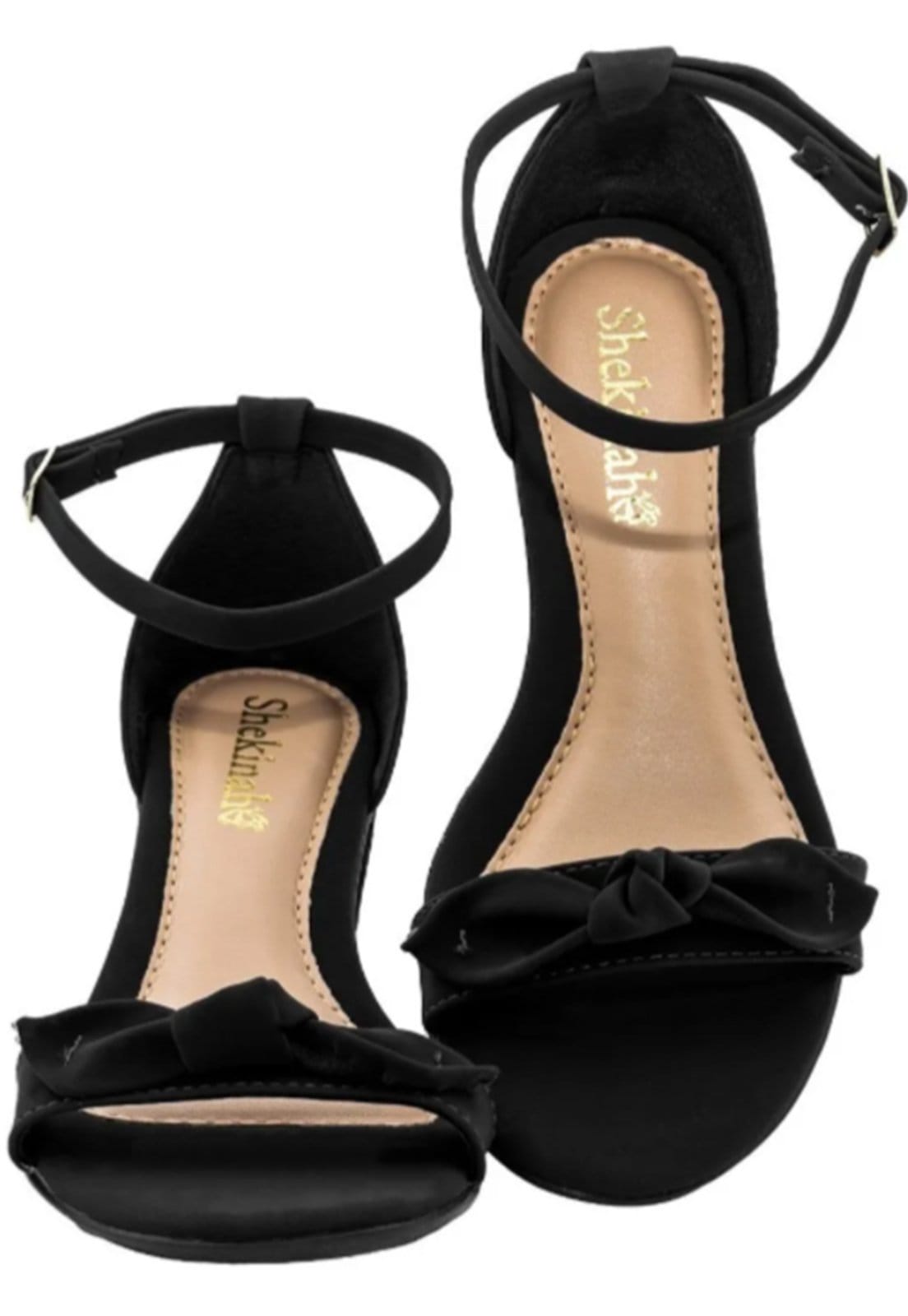 Sandália Feminina Salto Baixo Grosso Shekinah Confortável