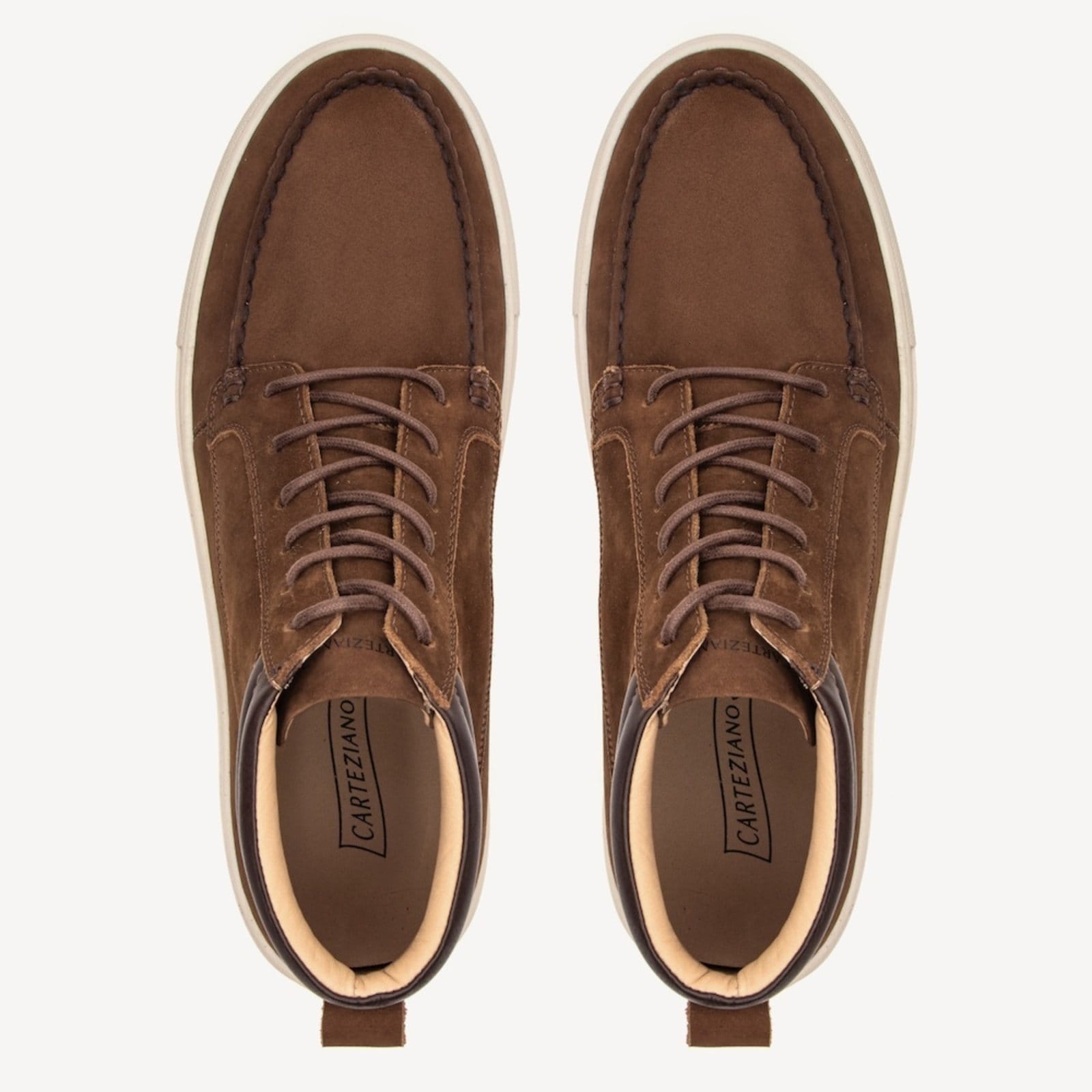 Vista 2 Bota Masculino em Couro Hareng Terracota Carteziano marrom