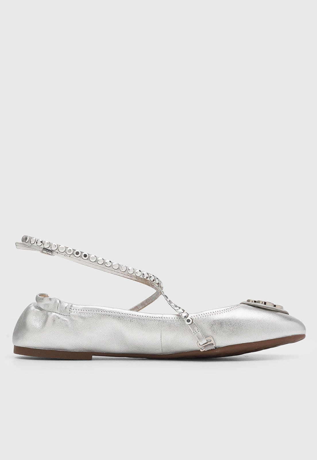 Vista 2 Sapatilha Feminina Capodarte Tachas Capodarte prata