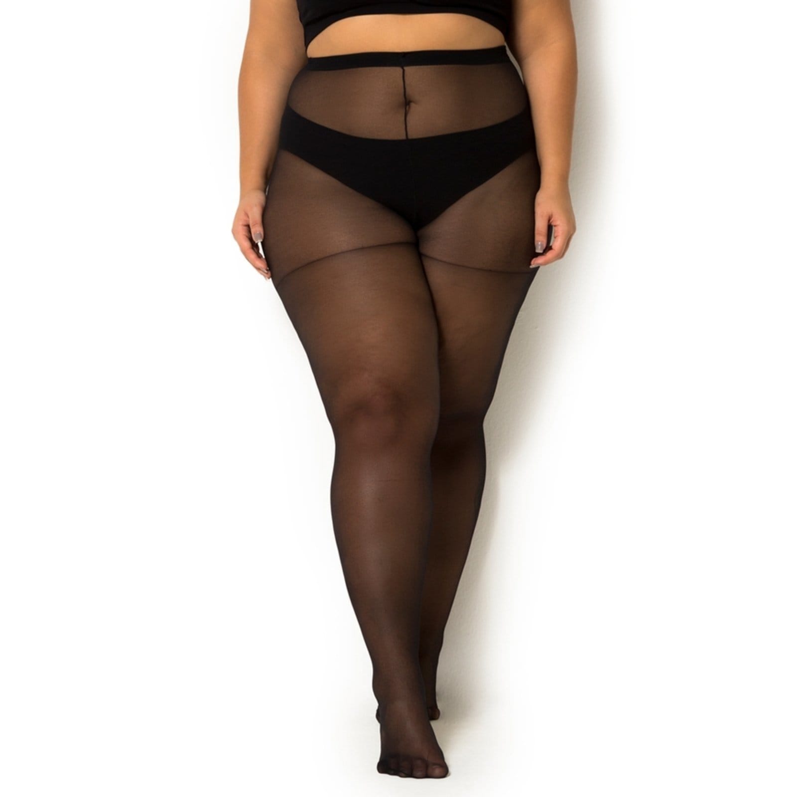 Vista principal Meia Calça Fio 15 Trifil 6395 Plus Size TRIFIL preto