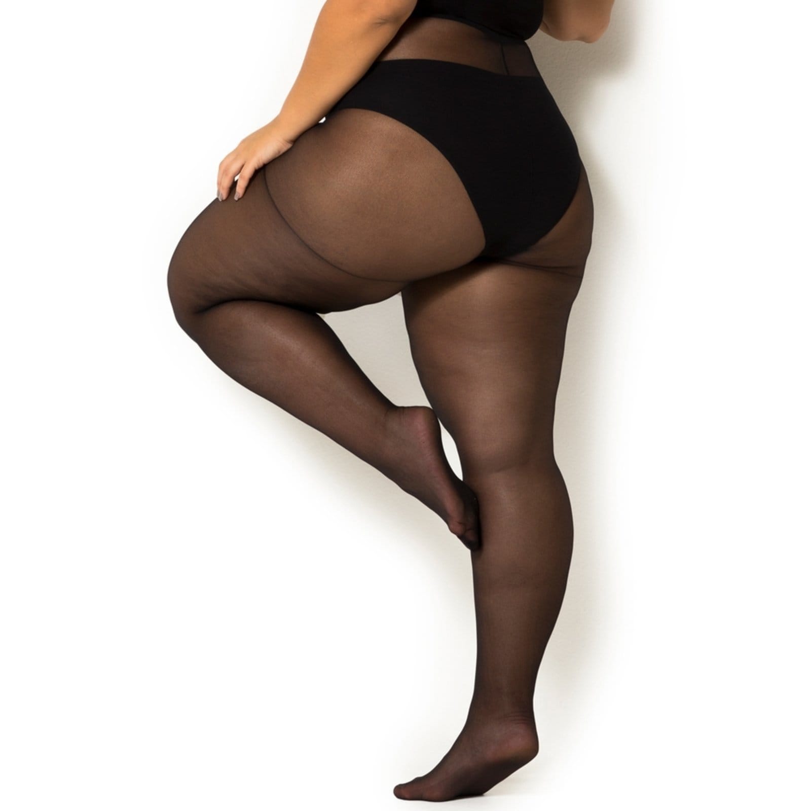 Vista 2 Meia Calça Fio 15 Trifil 6395 Plus Size TRIFIL preto