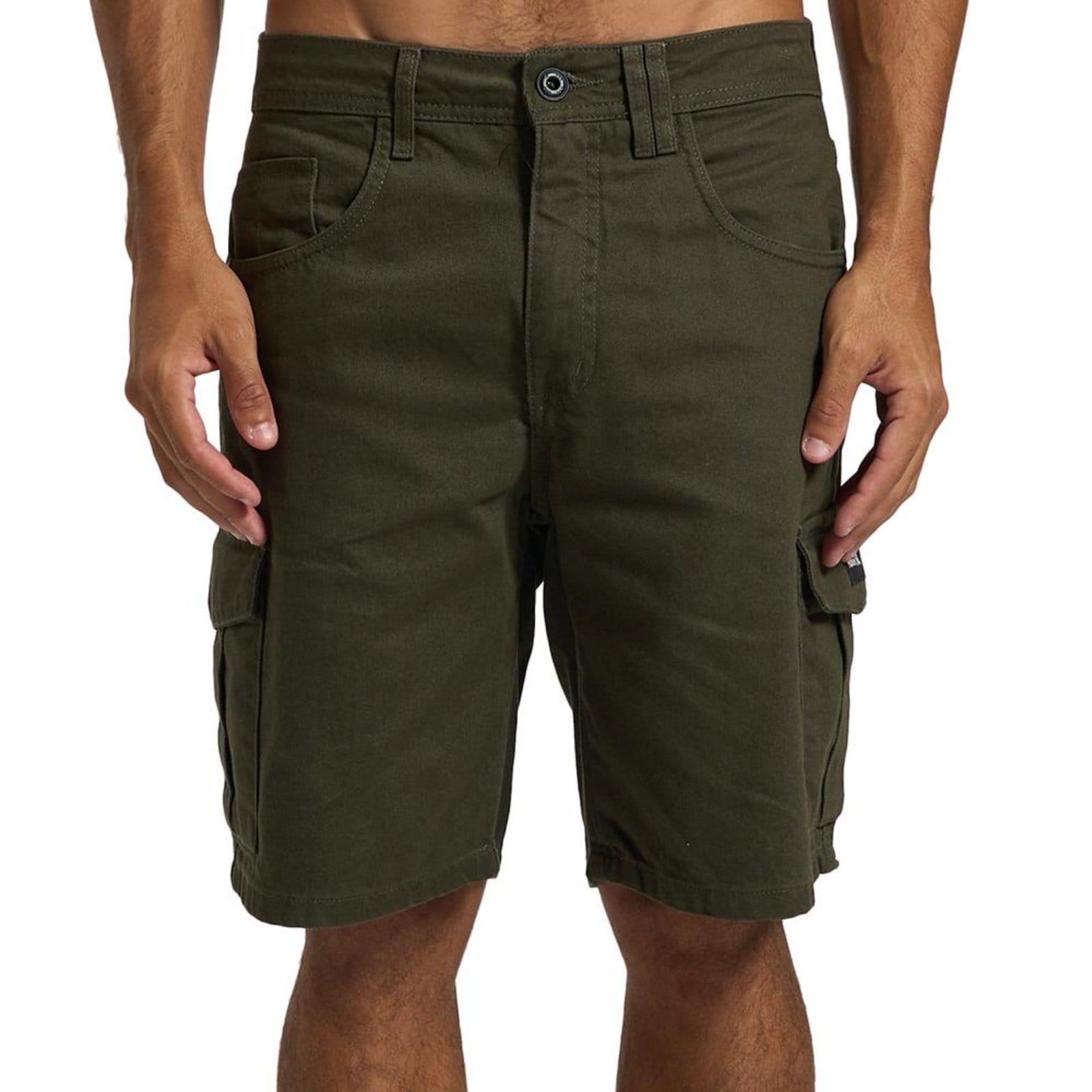 Vista principal Bermuda Hurley Sarja Cargo SM26 Masculina Militar hurley verde