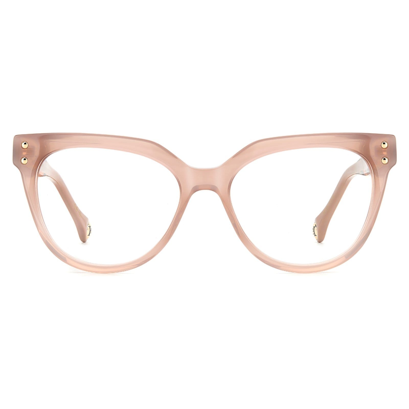 Vista 2 Armação de Óculos Carolina Herrera Her 0224 FWM Claro Carolina Herrera marrom