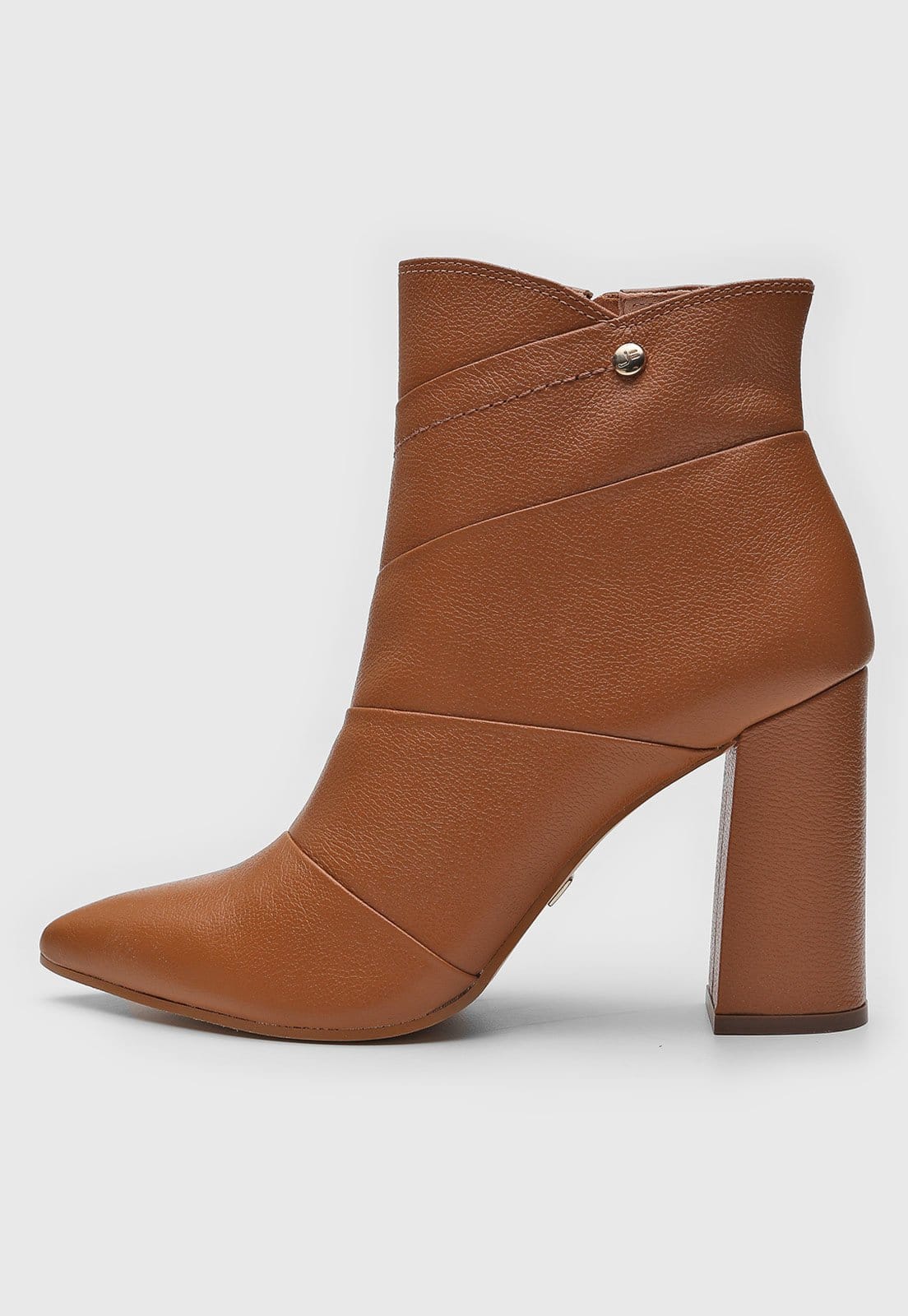 Bota Jorge Bischoff de Couro Cano Curto