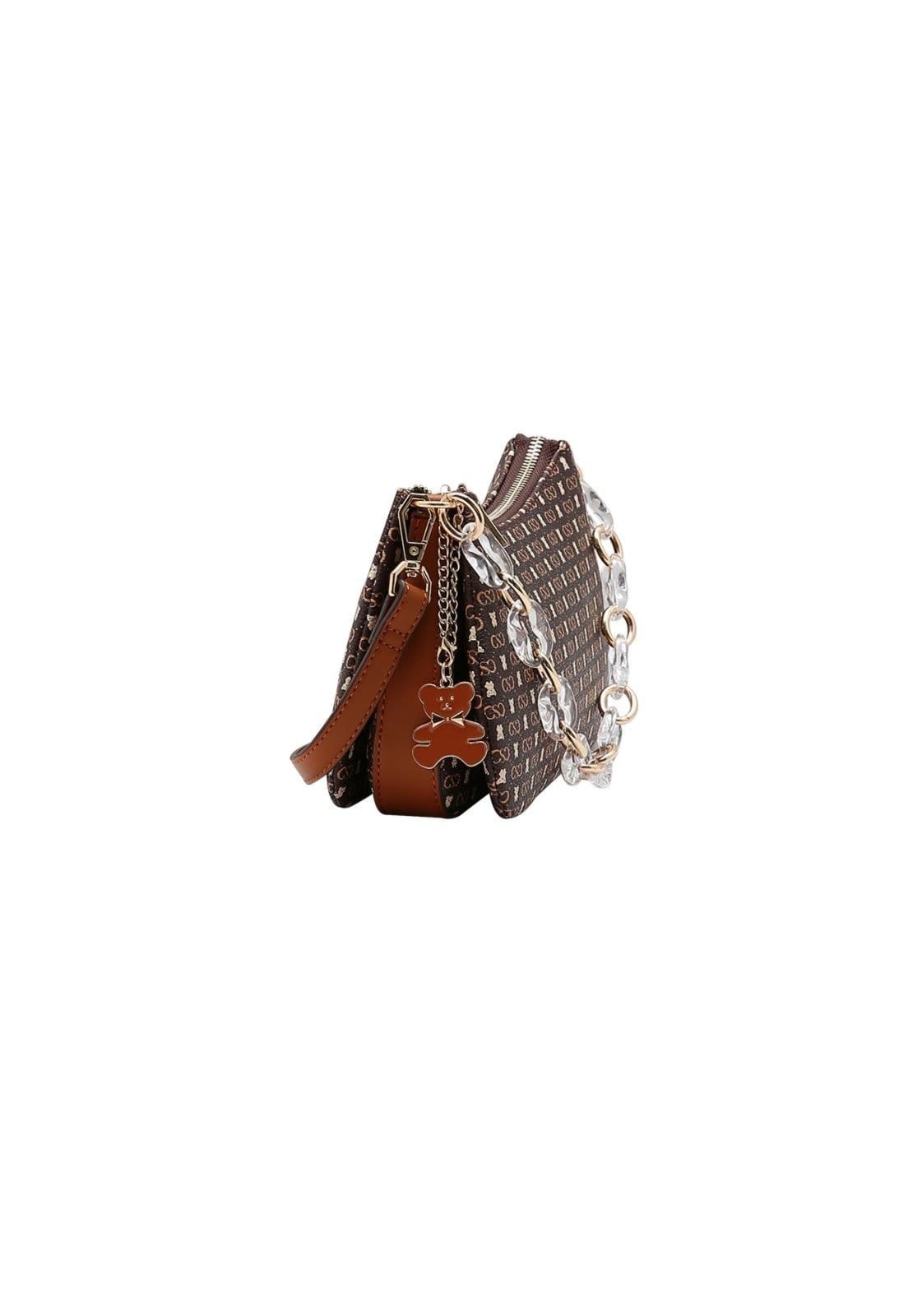 Vista 2 Bolsa Feminina Chenson Monograma Baby Urso 3485370 Chenson preto