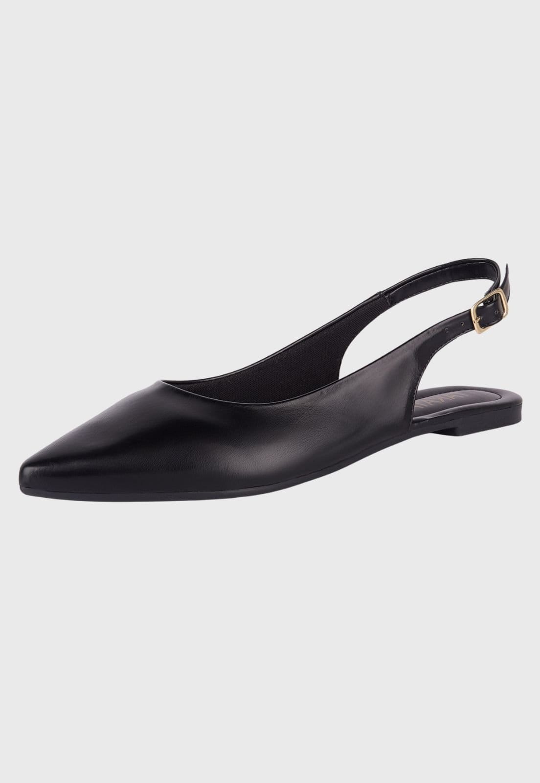 Sapatilha Slingback Takata Bico Fino Rasteira Feminina Lisa