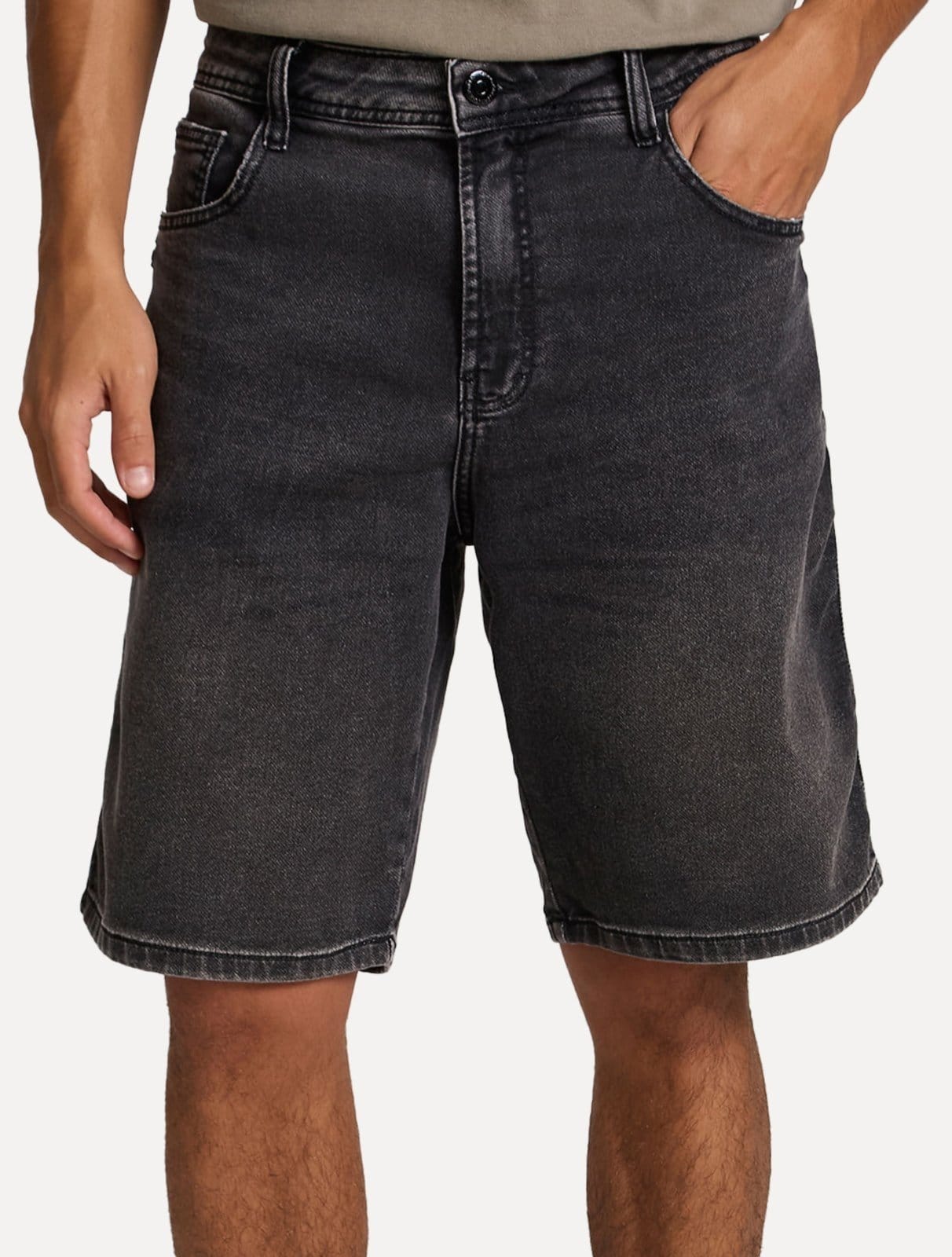 Bermuda John John Jeans Masculina Regular Cerrillos Preta