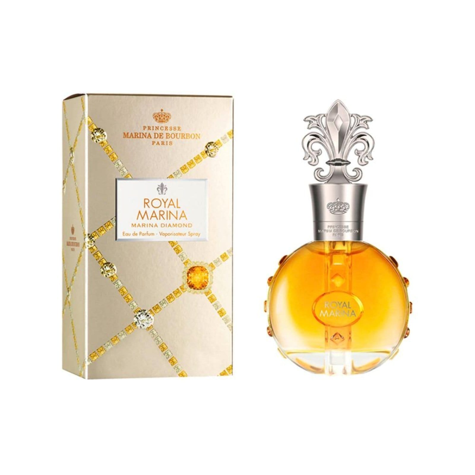 Vista 2 Marina Bourbon Royal Marina Diamond Eau de Parfum Perf Feminino 100ml Marina de Bourbon incolor royal