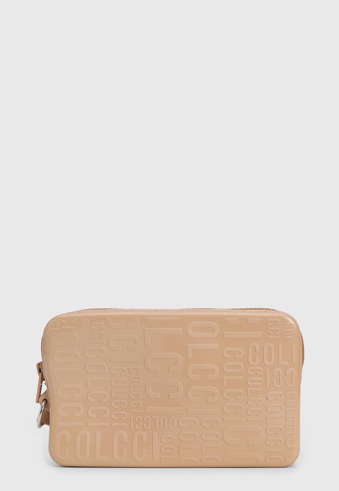 Vista principal Bolsa Feminina Colcci Pequena Logo Alto Relevo Colcci bege