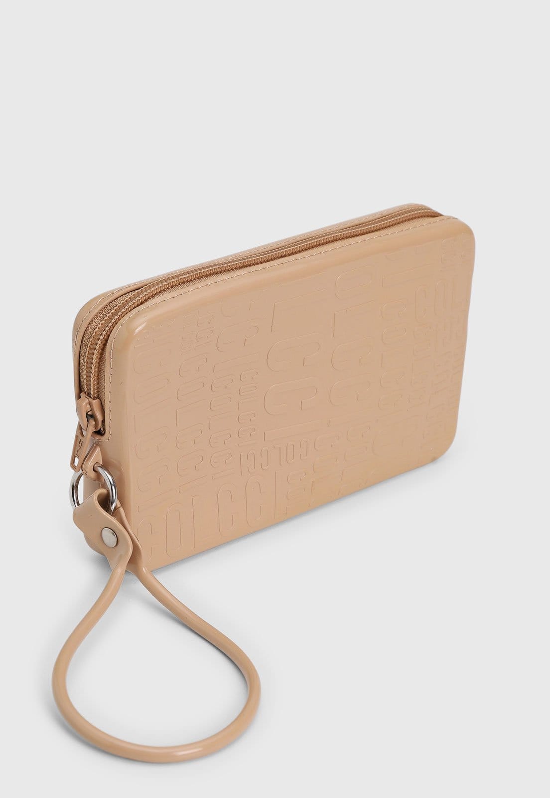 Vista 2 Bolsa Feminina Colcci Pequena Logo Alto Relevo Colcci bege