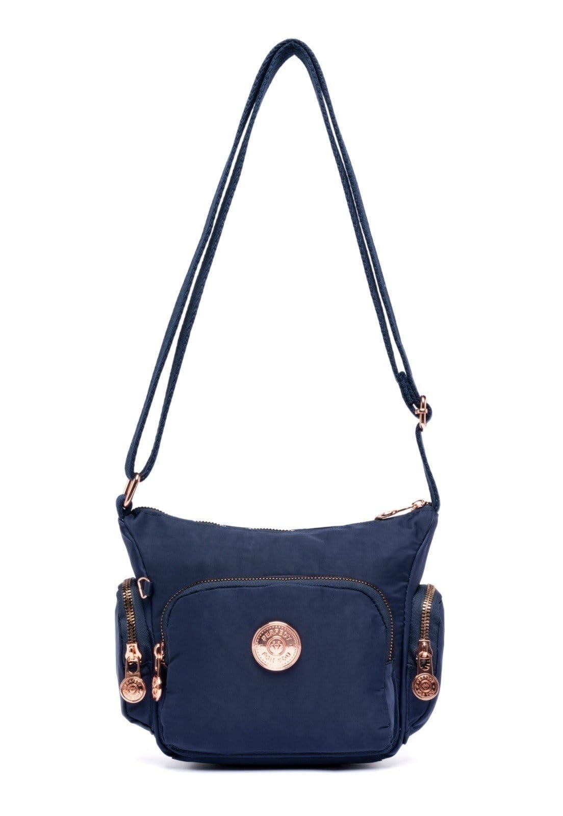 Vista 2 Bolsa Transversal Feminina Alça Lateral Espaçosa Reforçada Perfect For You azul