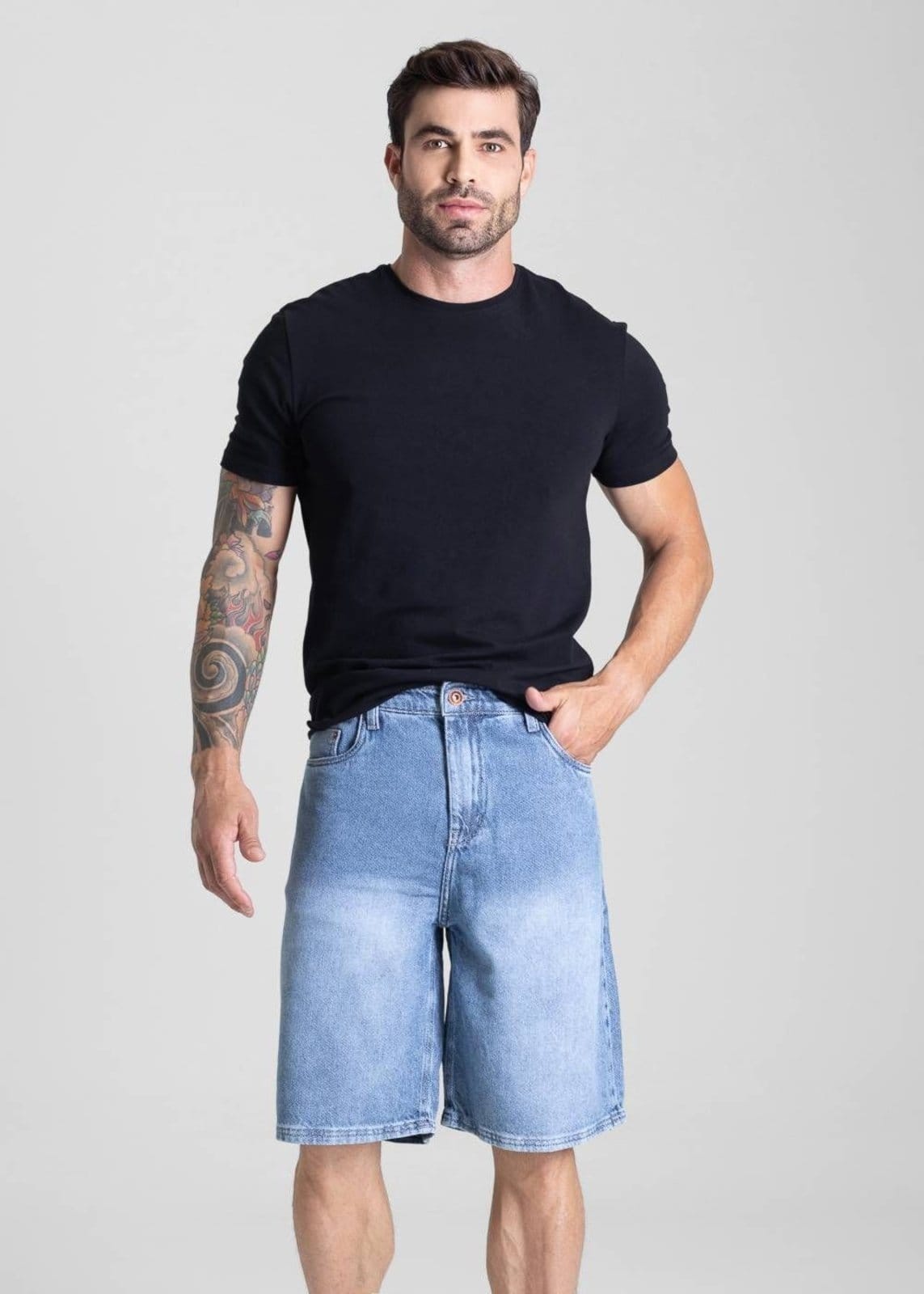 Vista 2 Bermuda Jeans Sawary - 282127 Sawary azul