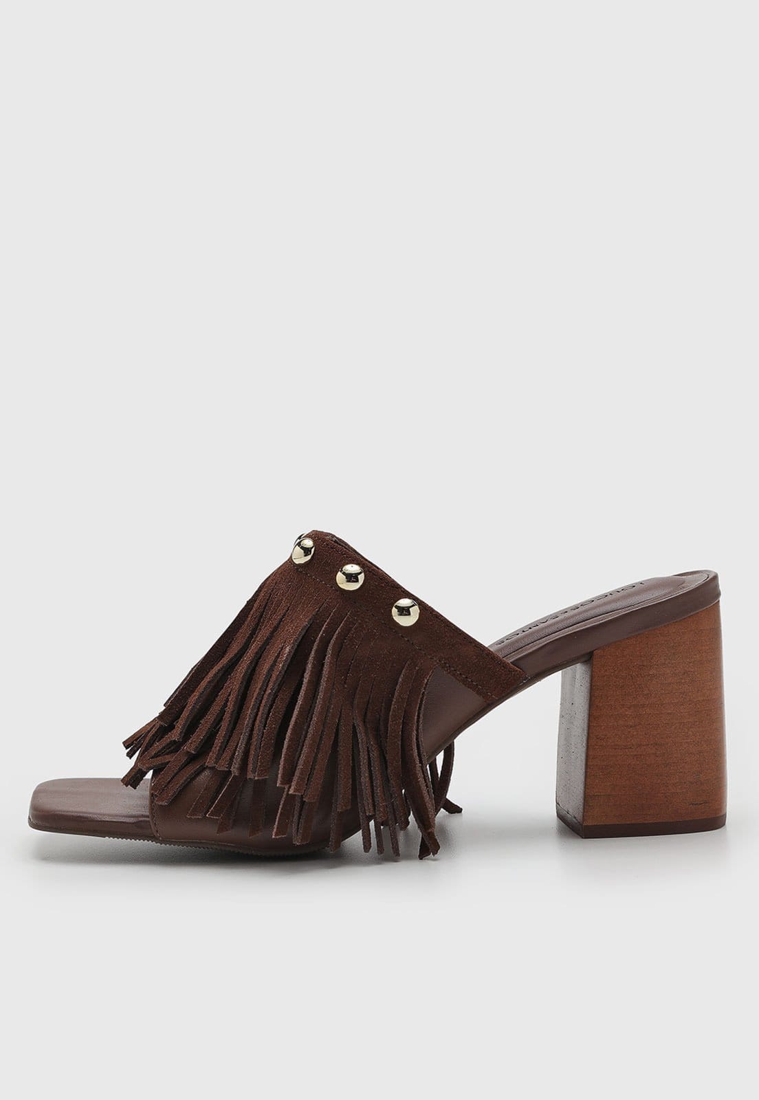 Vista principal Sandália Feminina Loucos e Santos Franjas Loucos e Santos marrom