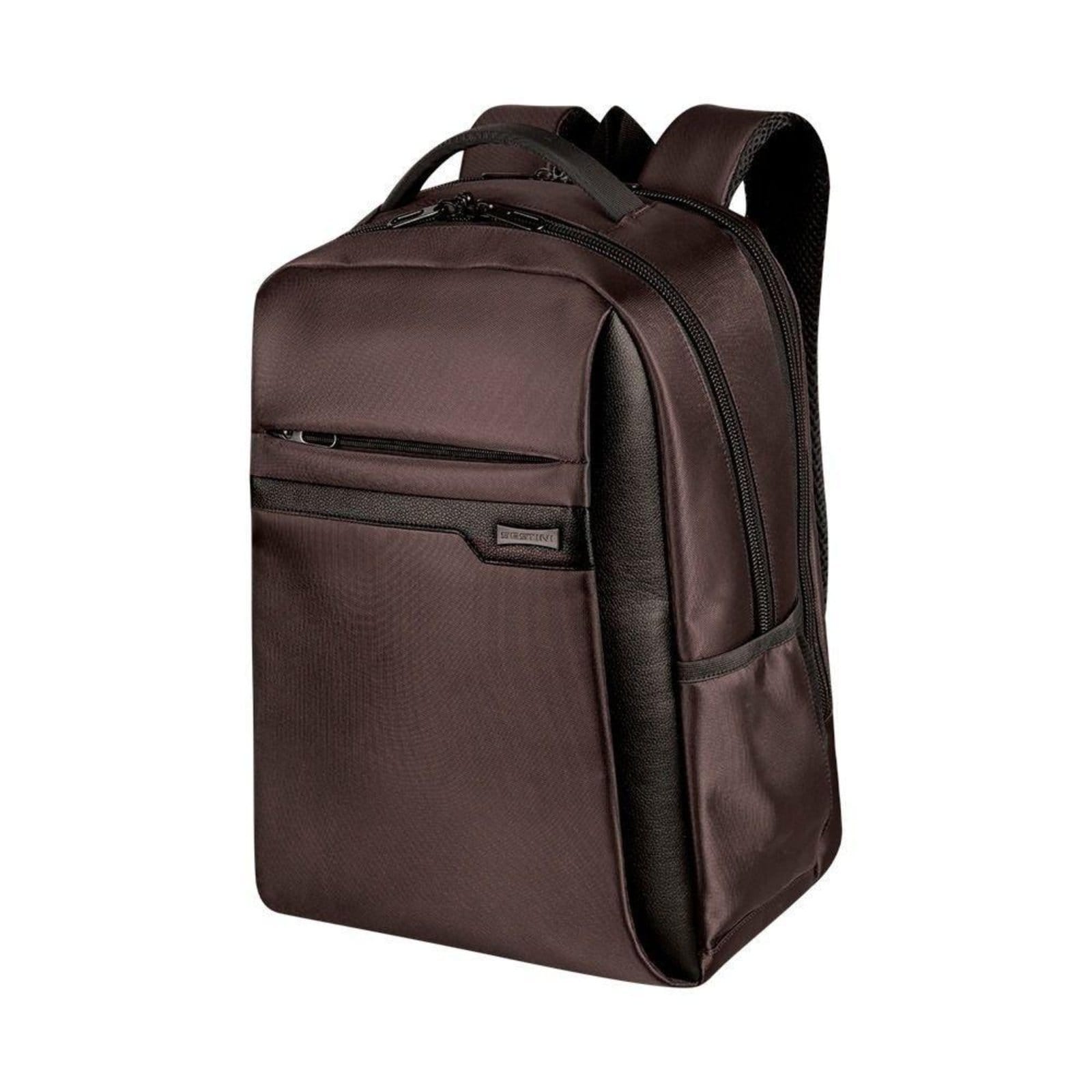 Vista 2 Infantil - Mochila Sestini Laptop Slim Prime 2 Compartimentos Sestini marrom